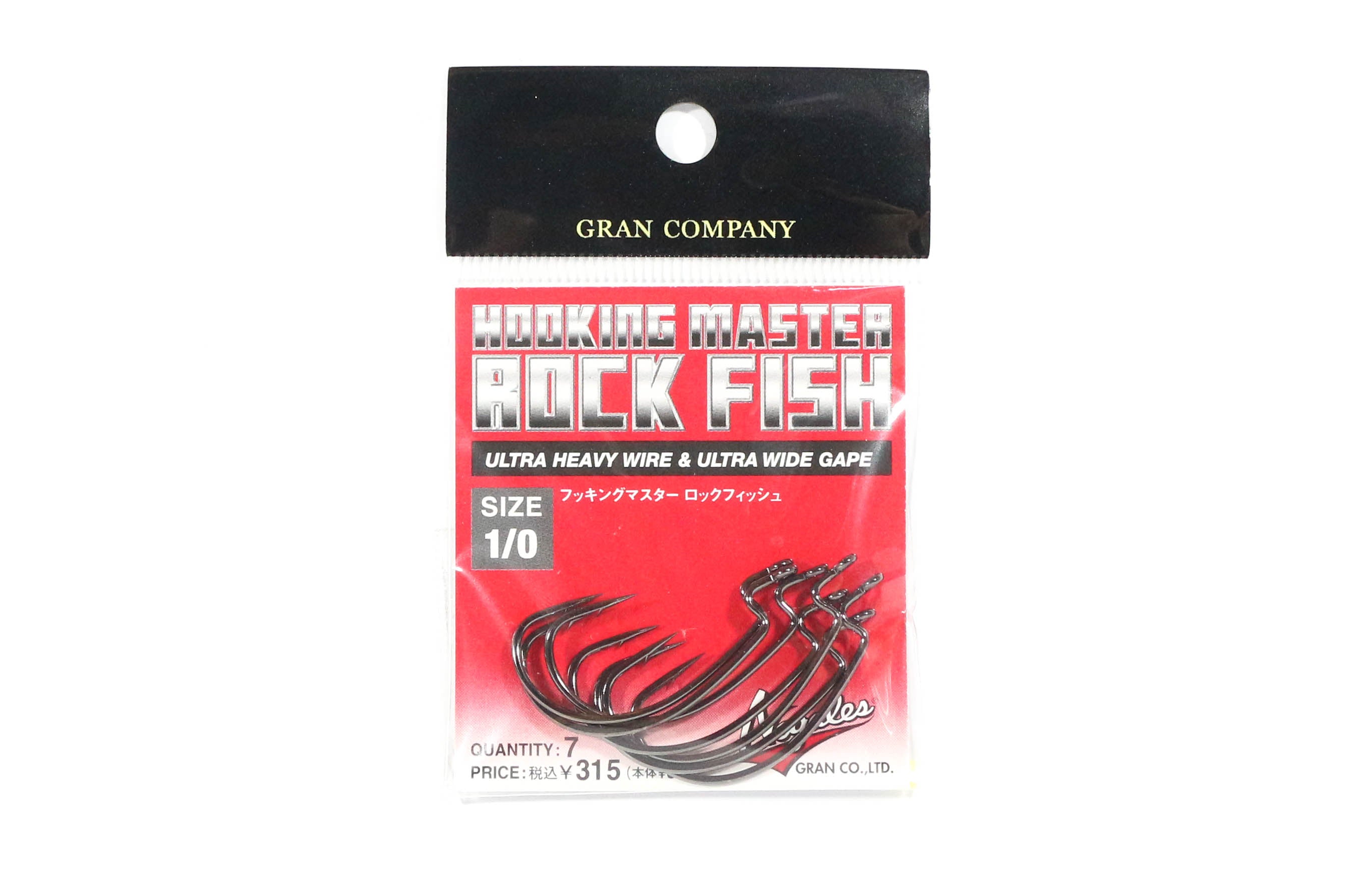 Varivas Hooking Master Worm Hook Rock Fish Heavy Duty Size 1/0 (1661)