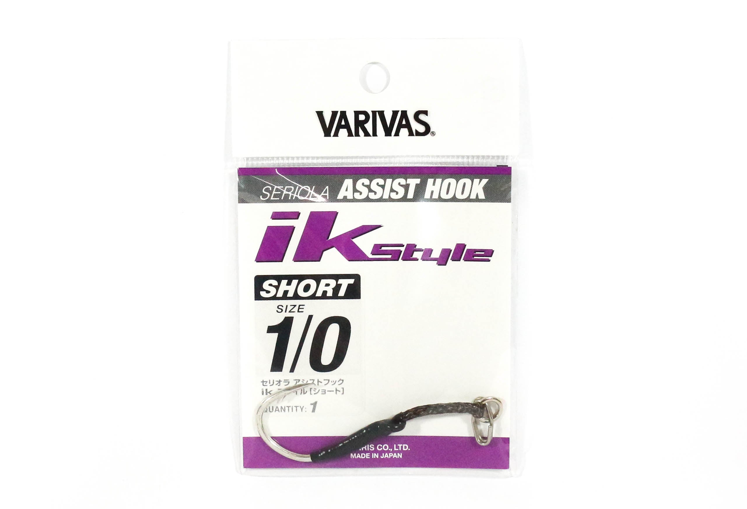 Sale Varivas IK Style Short Seriola Rigged Assist Hooks Size 1/0 (2469)