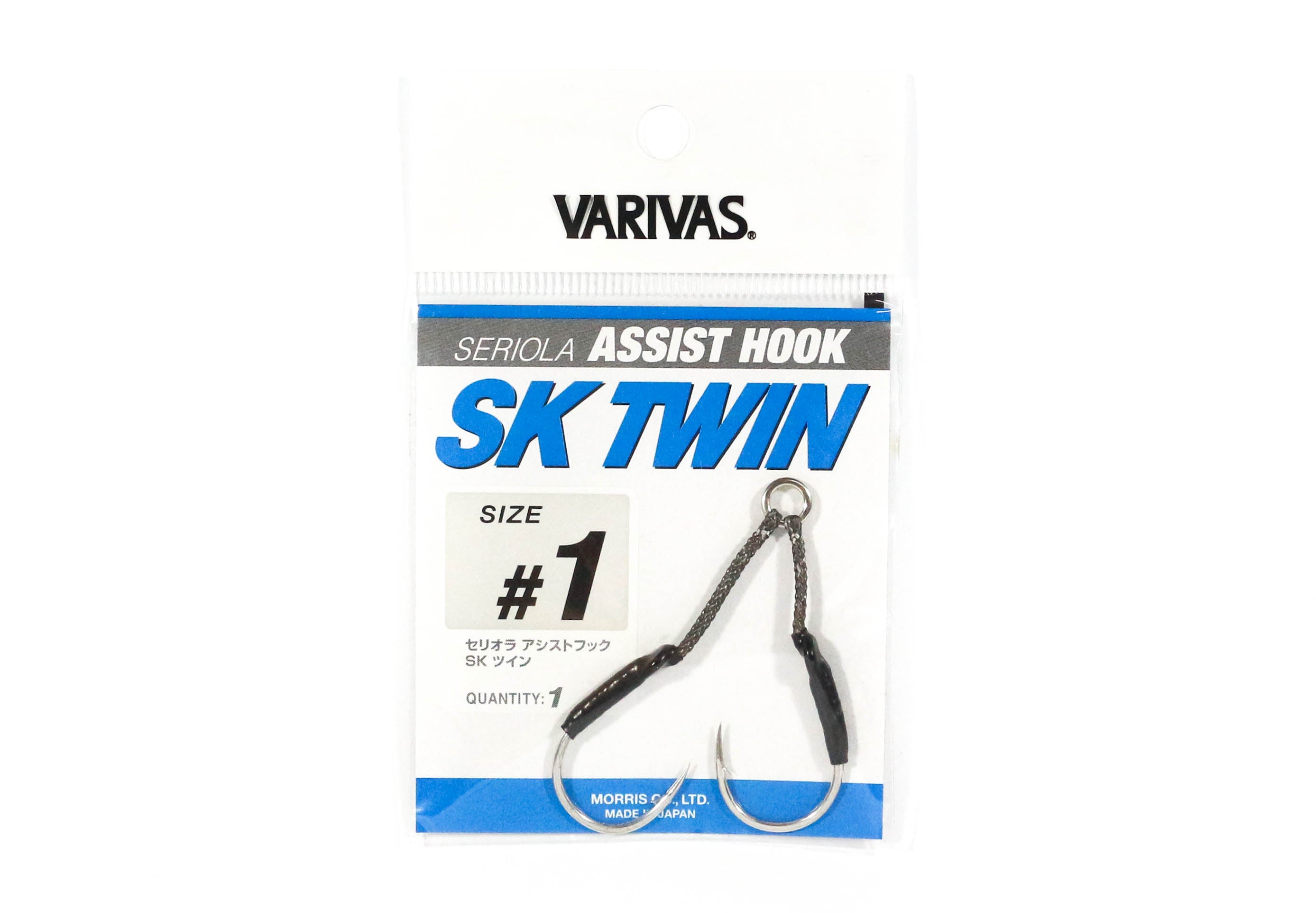 Sale Varivas Seriola SK Twin Assist Rigged Assist Hooks Size 1 (4197)