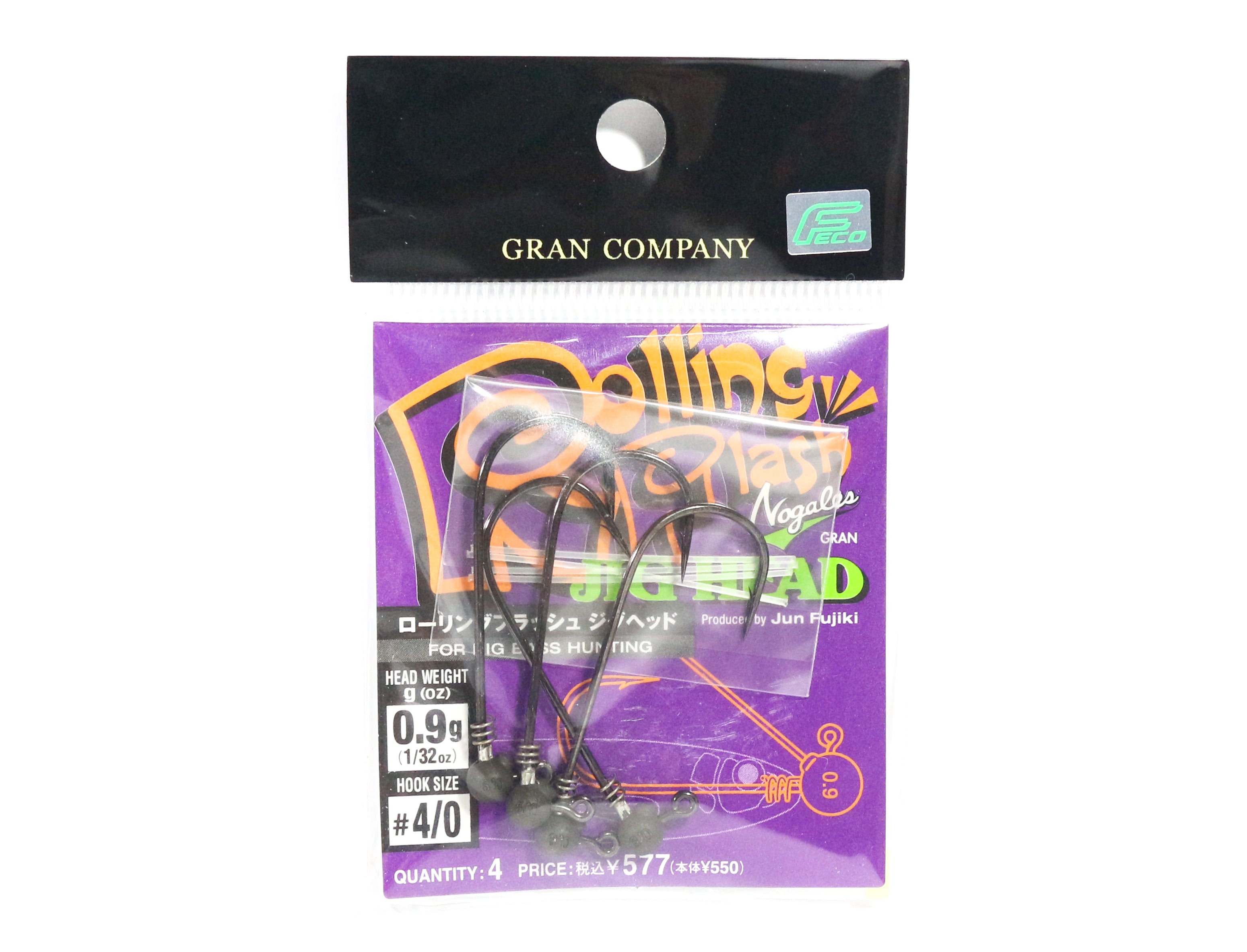 Sale Varivas Nogales Rolling Flash Jig Head 0.9g Size 4/0 (5446)