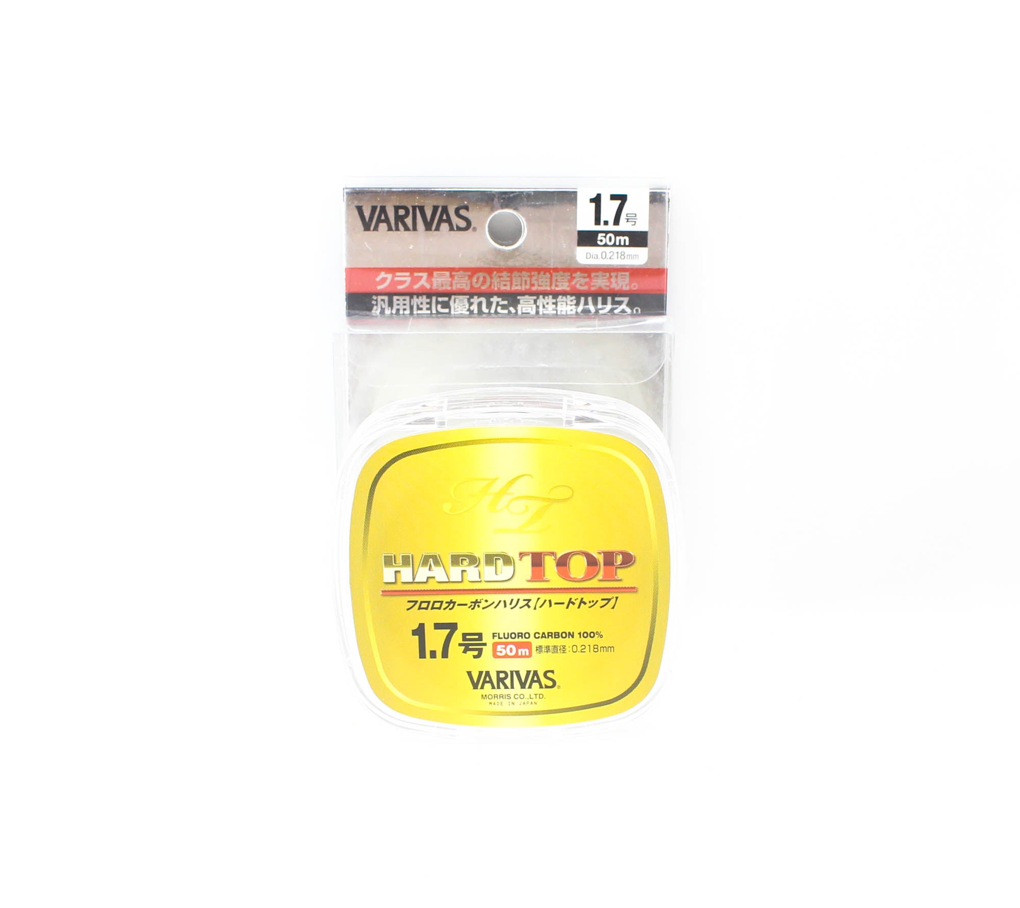 Varivas Fluorocarbon Line Hard Top 50m #1.7, 0.218mm (3243)