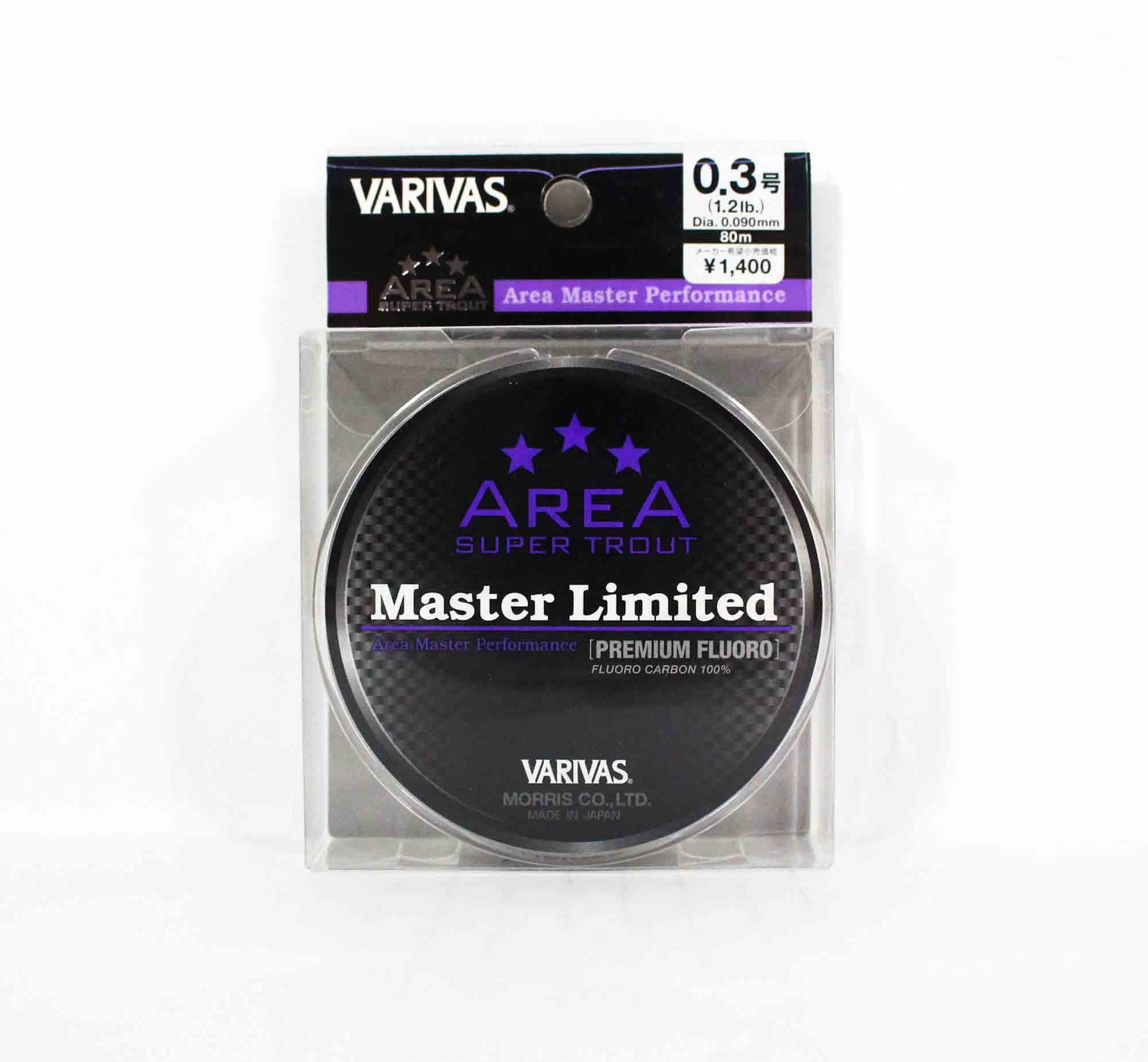 Varivas Fluorocarbon Line Trout Area Master Premium MLD 80m 0.3, 1.2lb 0646
