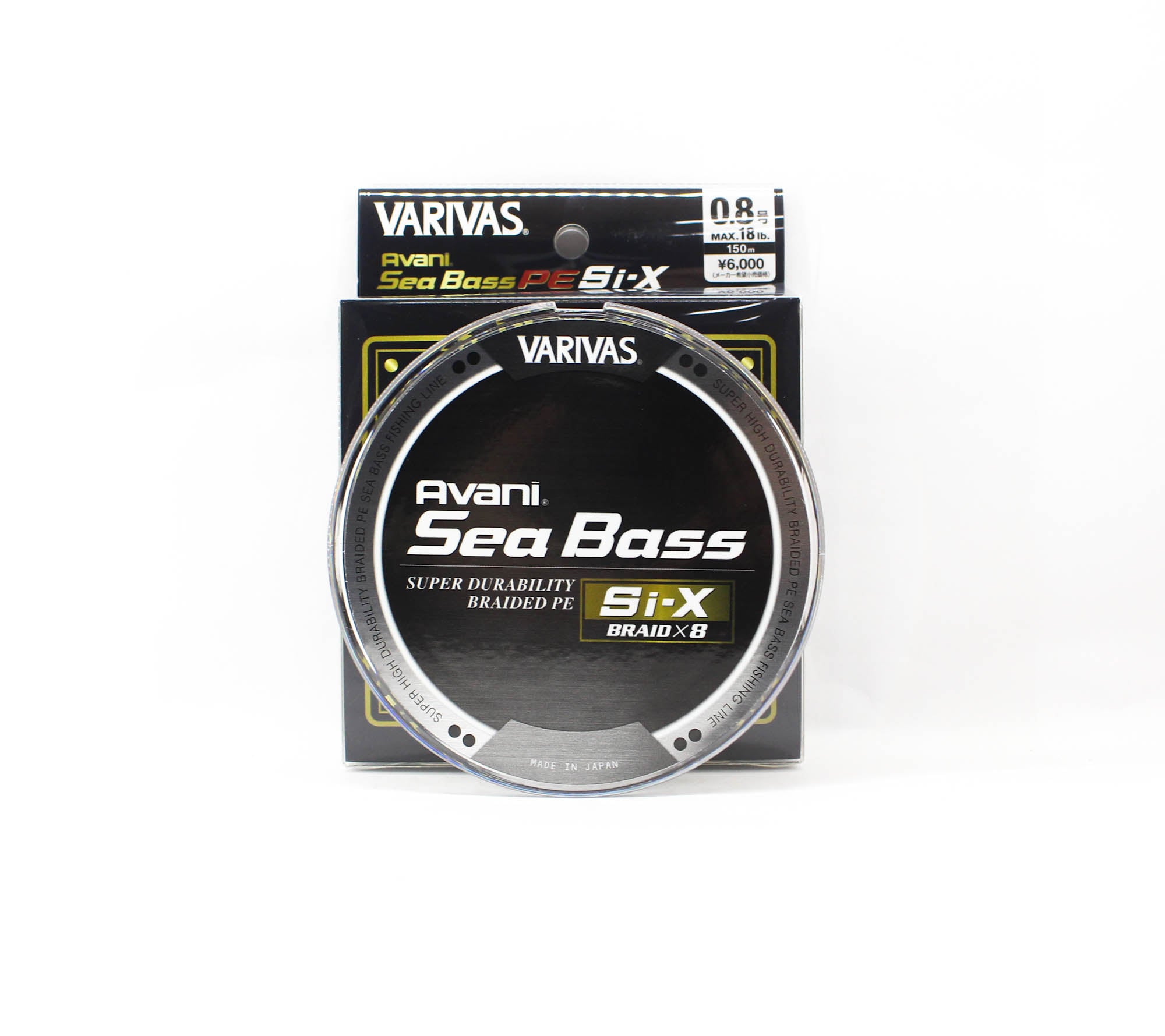 Varivas P.E Line Seabass Si-X Avani X8 150m P.E 0.8 Max 18lb (5820)