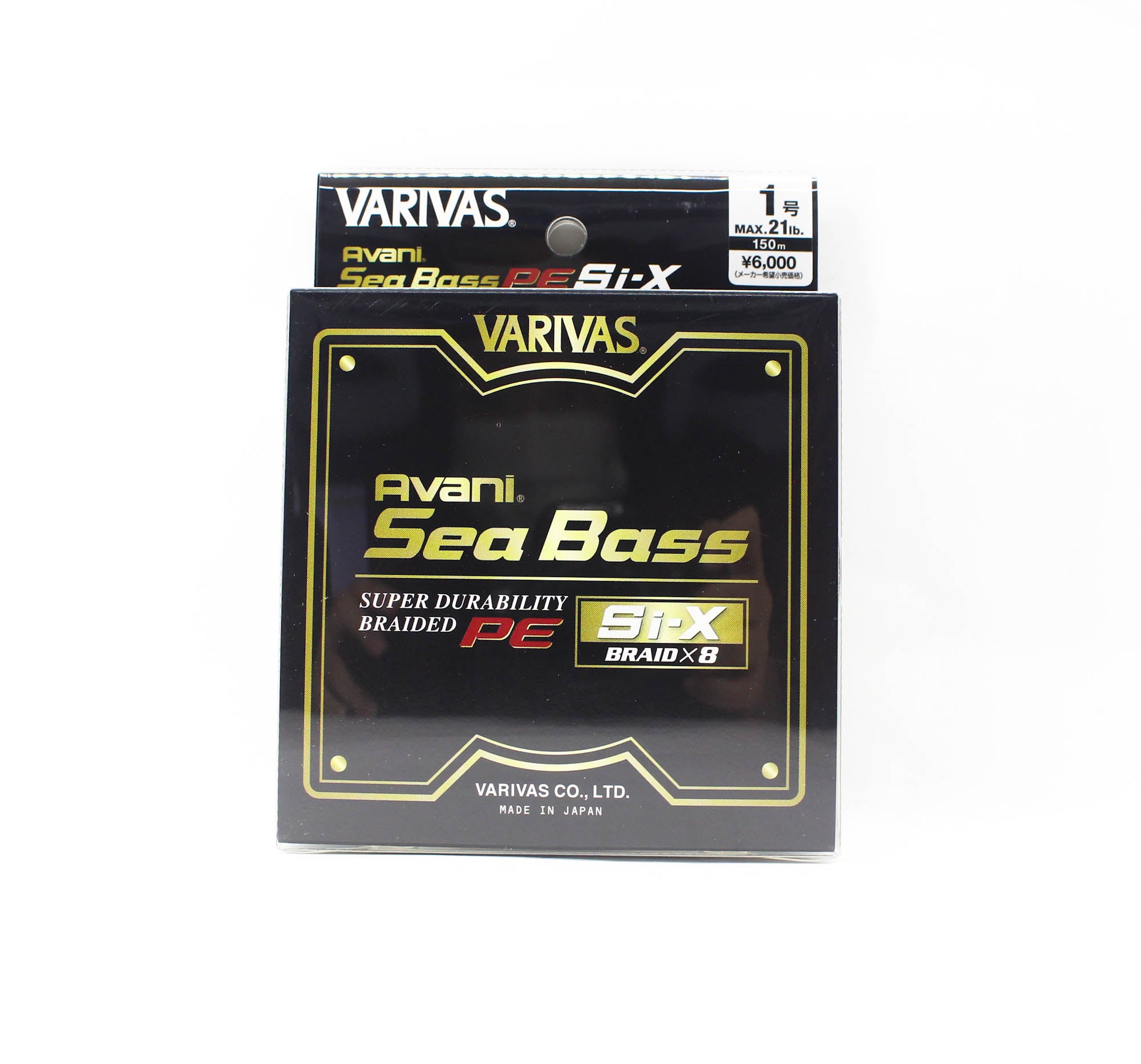 Varivas P.E Line Seabass Si-X Avani X8 150m P.E 1 Max 21lb (5837)