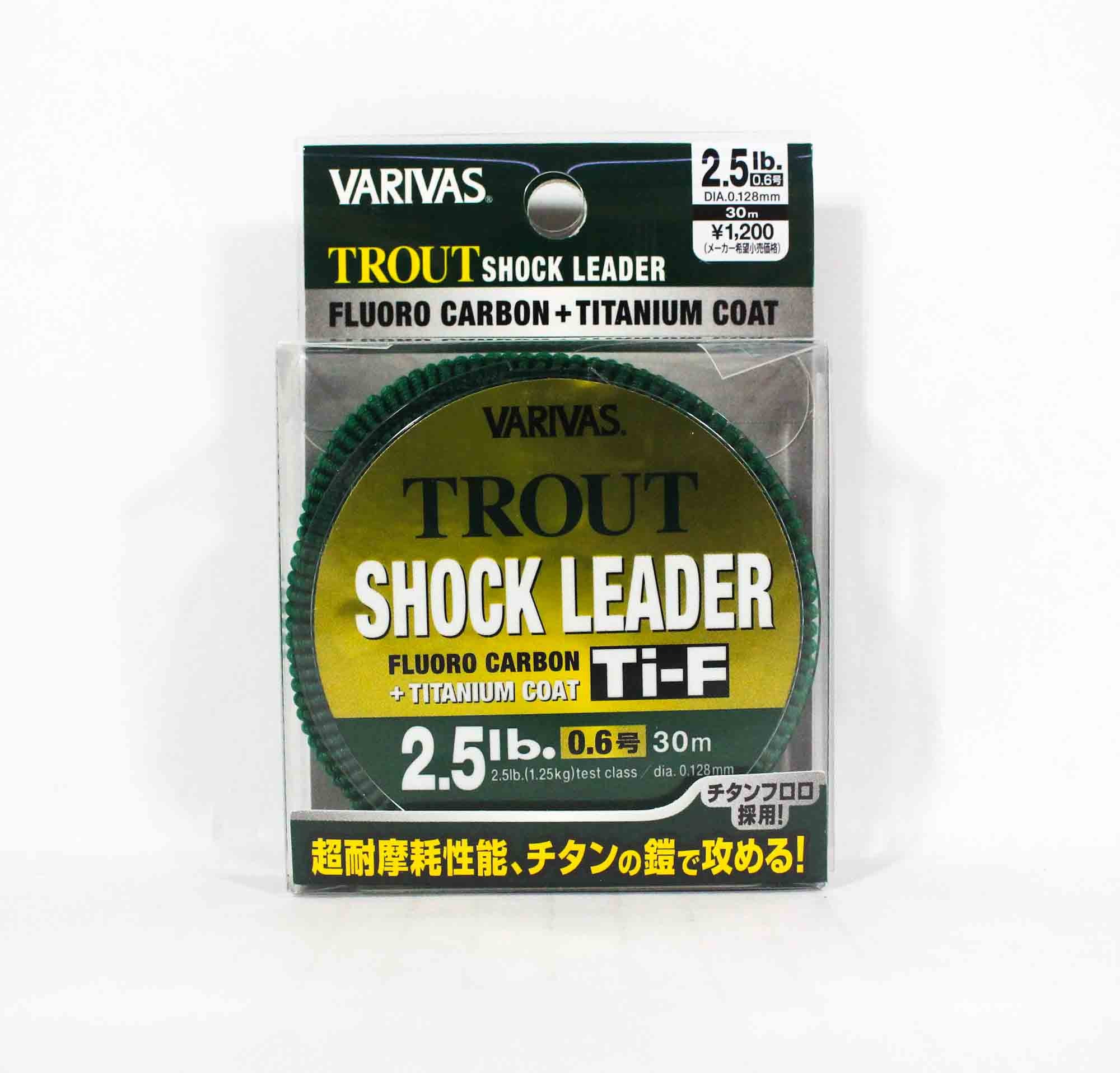 Varivas Fluorocarbon Ti-F Titanium Line Trout 30m 0.6,0.128mm 2.5lb (6360)