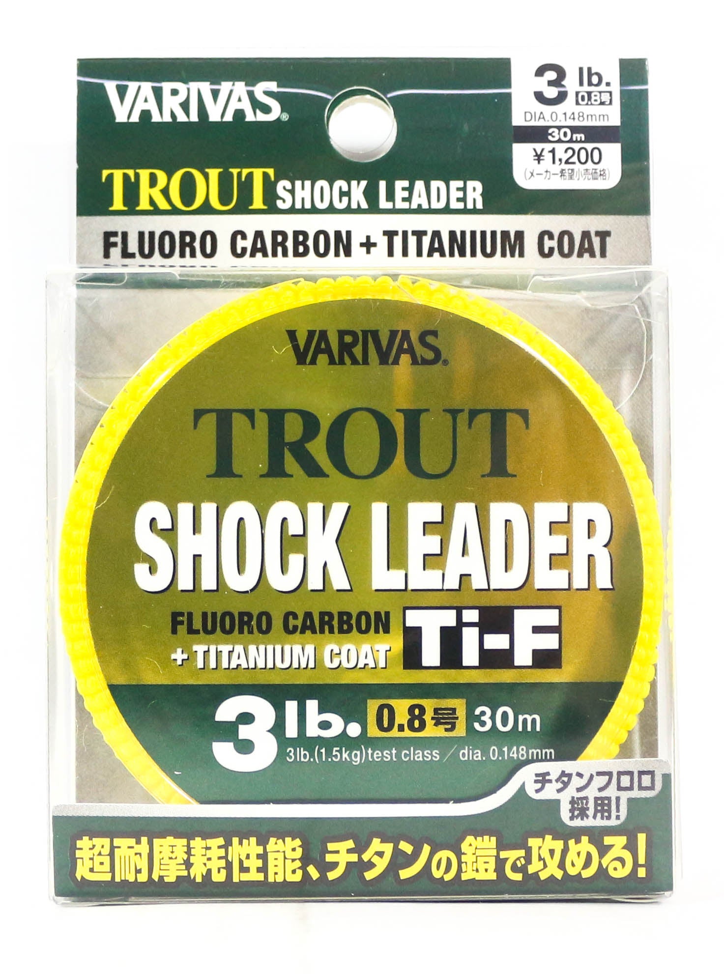 Varivas Fluorocarbon Ti-F Titanium Line Trout 30m 0.8,0.15mm 3lb (6377)