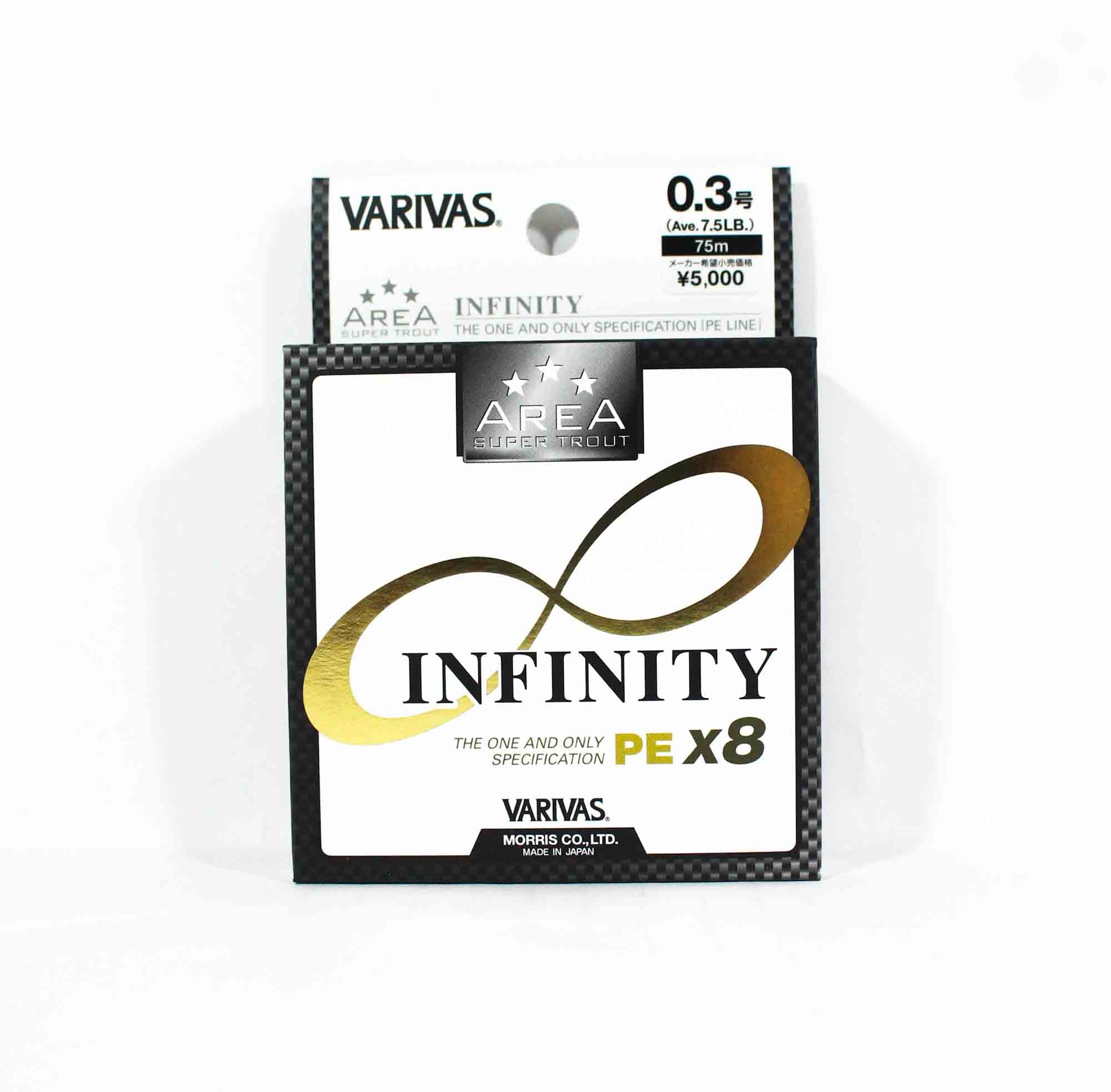 Varivas P.E Line Super Trout Area Infinity X8 75m P.E 0.3 7.5lb (2200)