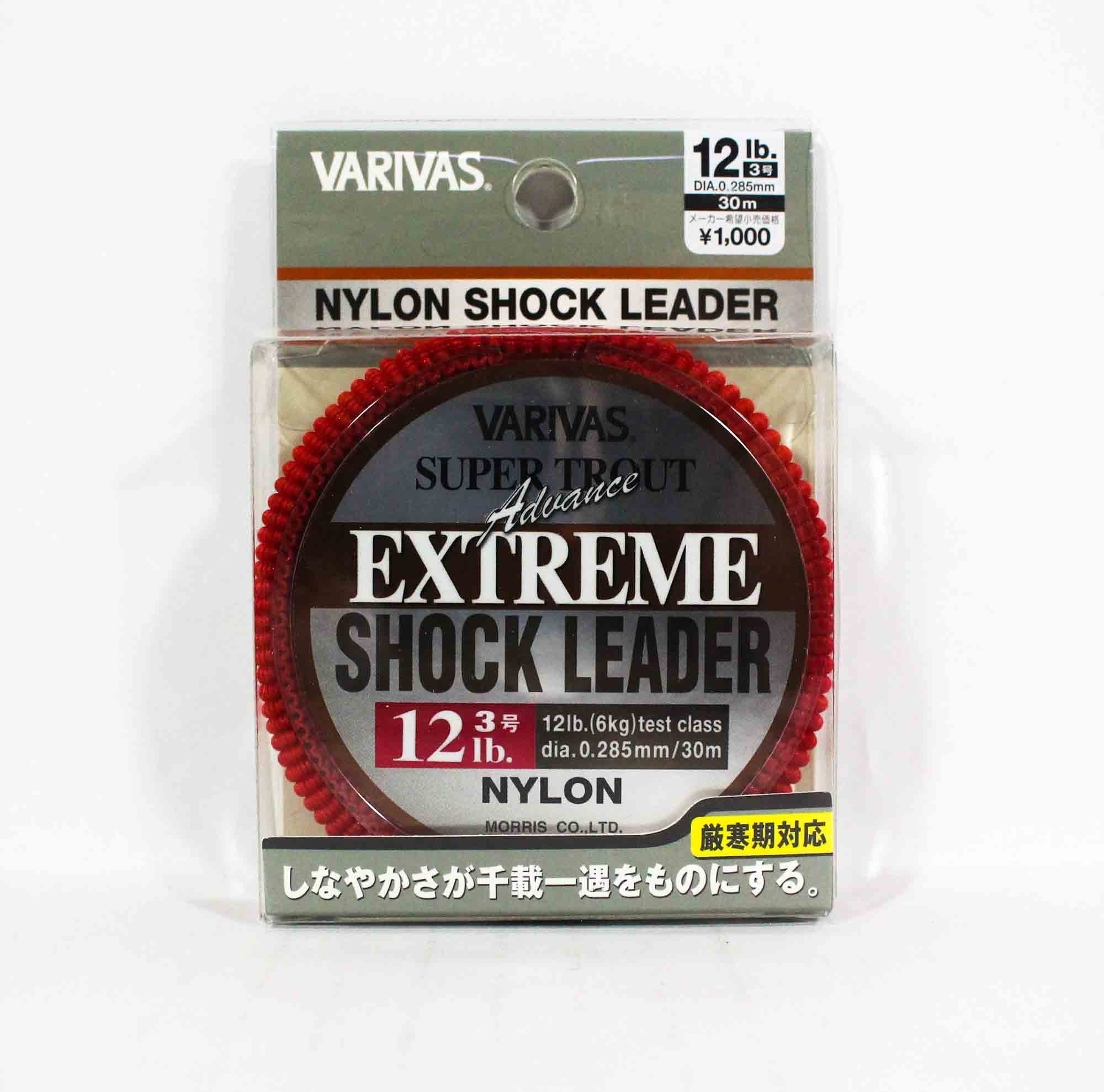 Varivas Nylon Super Trout Advance Extreme Shock Leader Line 30m 12lb (2262)