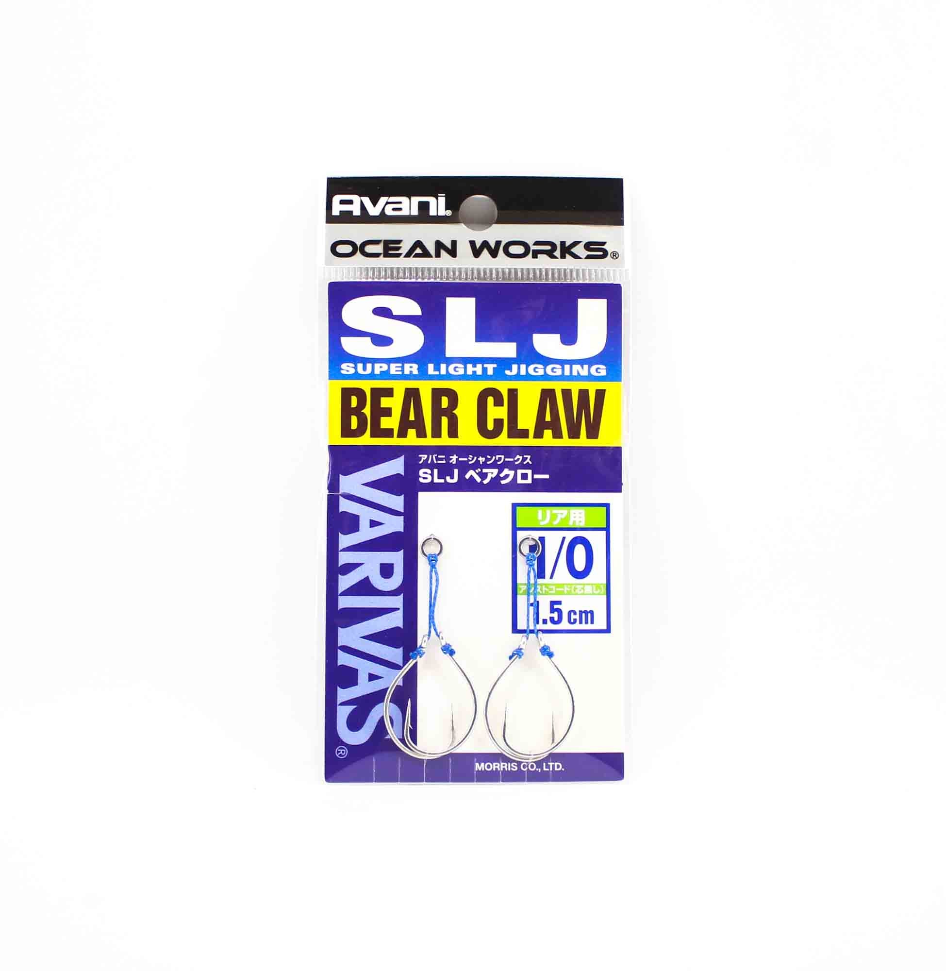 Varivas AH-107 Ocean Works SLJ Bear Claw Rear Assist 1.5cm Size 1/0 (4471)