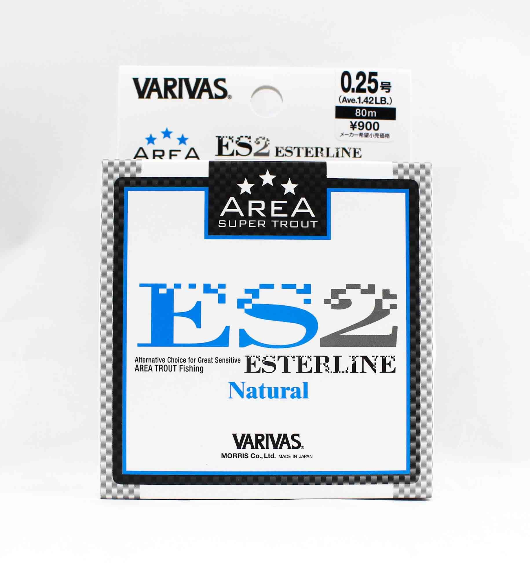 Varivas Ester Line Trout Area ES2 Natural 80m 0.25, 1.42lb (5270)