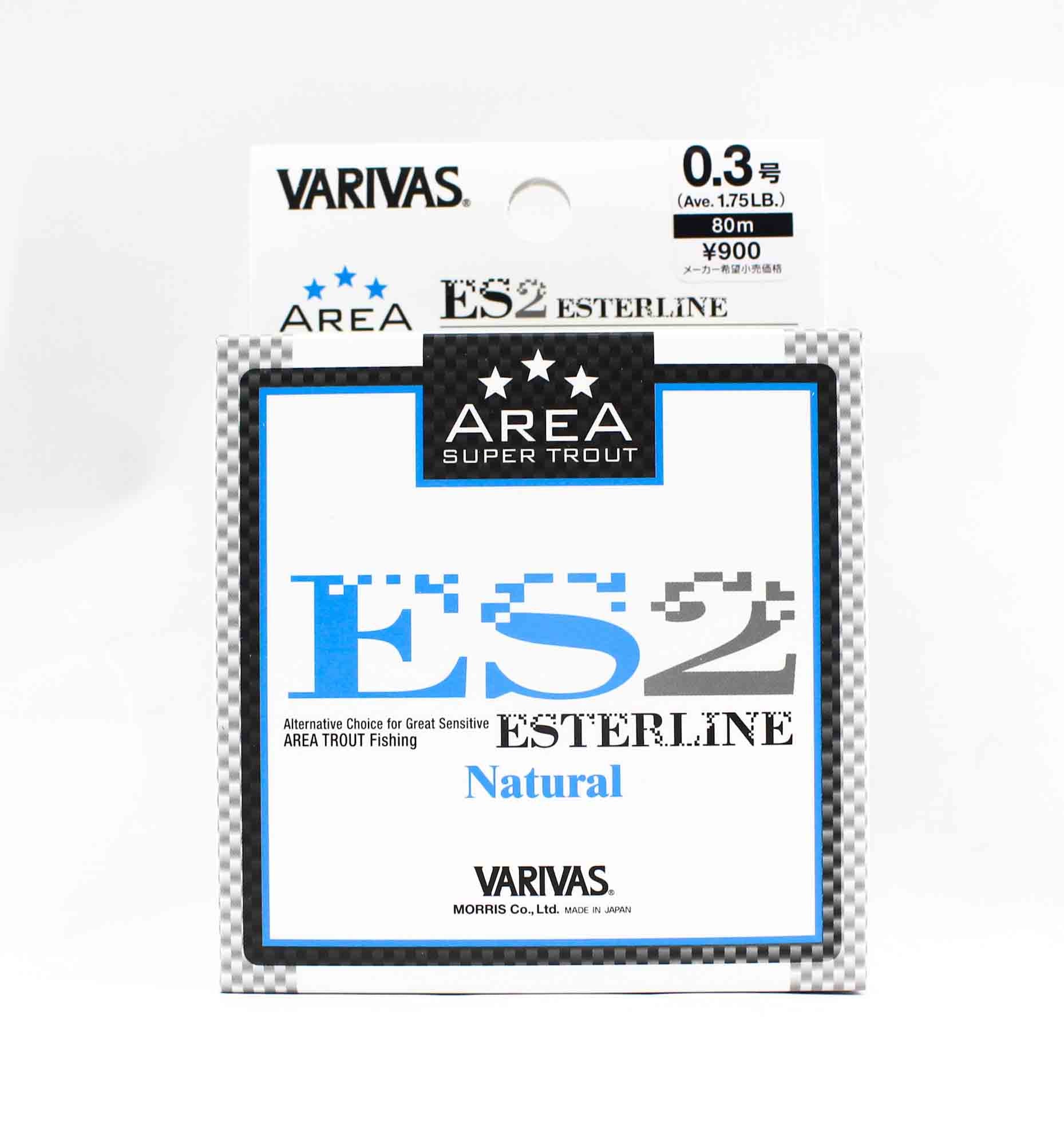 Varivas Ester Line Trout Area ES2 Natural 80m 0.3, 1.75lb (5287)