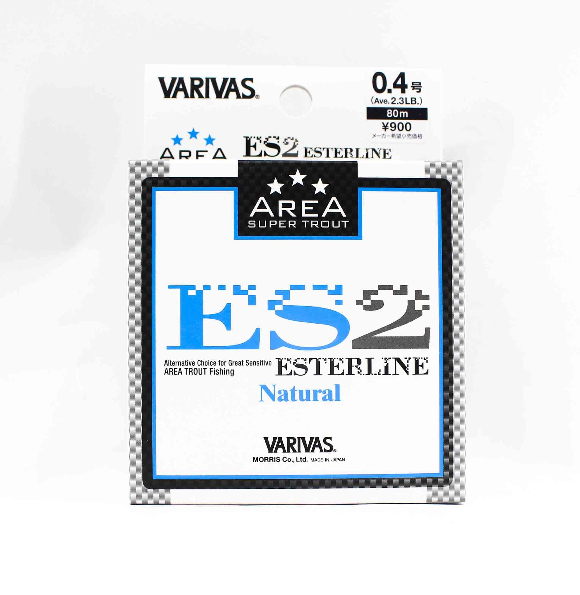 Varivas Ester Line Trout Area ES2 Natural 80m 0.4, 2.3lb (5294)
