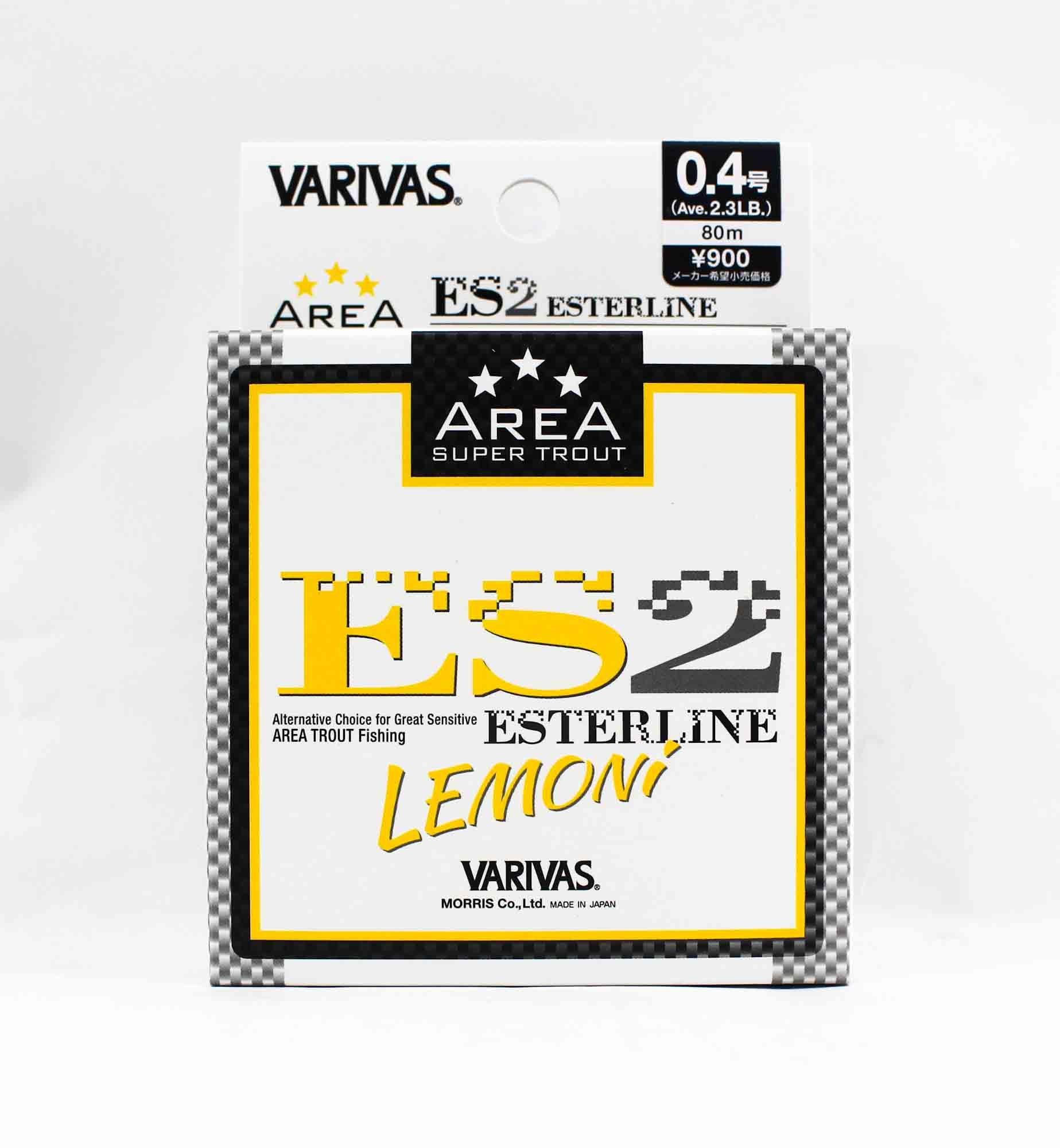 Varivas Ester Line Trout Area ES2 Lemon 80m 0.4, 2.3lb (5324)