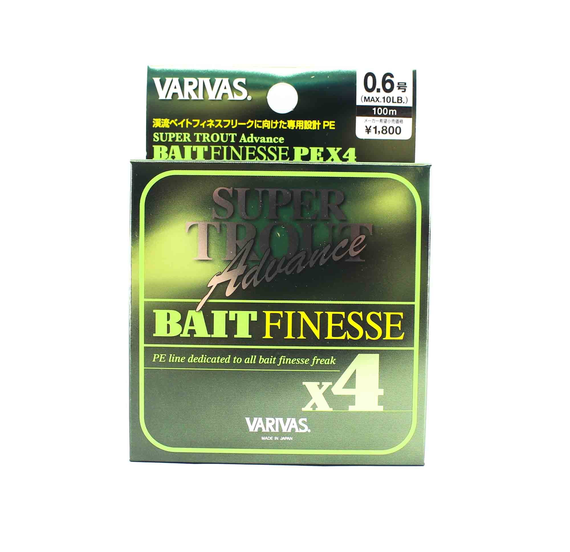 Varivas P.E Line Super Trout Advance Bait Finesse X4 100m P.E 0.6 10lb 9186