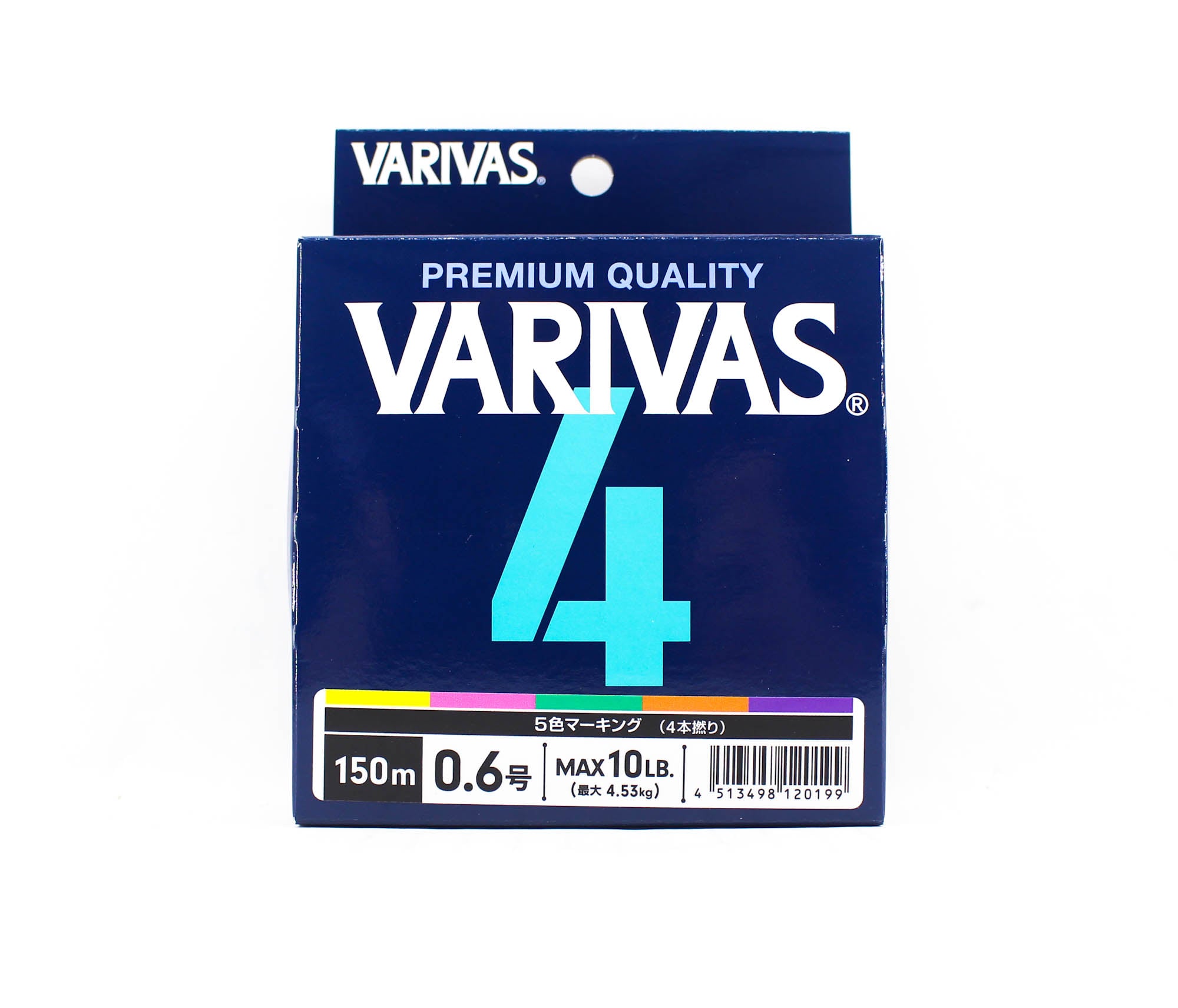 Varivas P.E Line Varivas 4 X4 Multi Color 150m P.E 0.6 Max 10lb (0199)