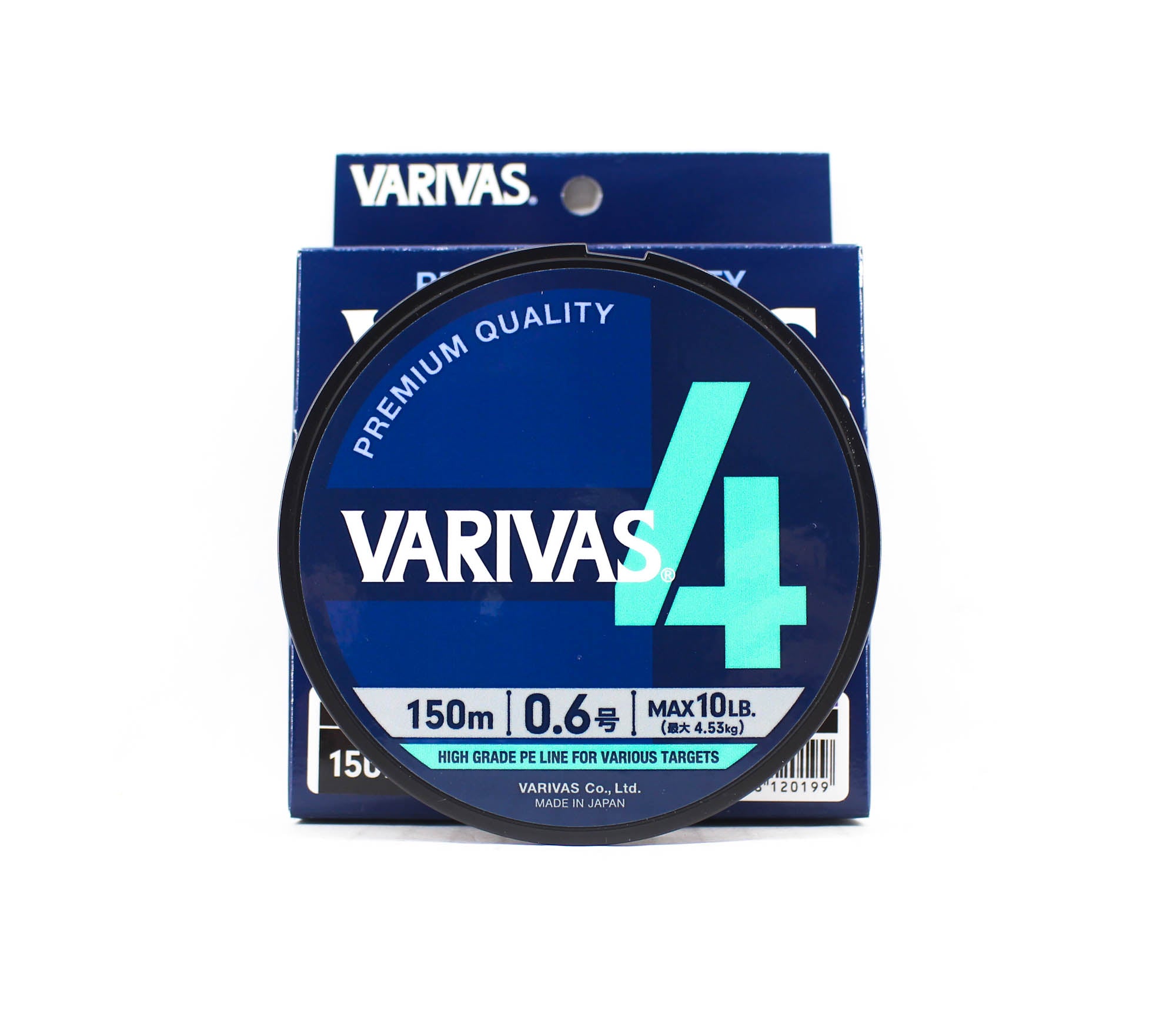Varivas P.E Line Varivas 4 X4 Multi Color 150m P.E 0.6 Max 10lb (0199)