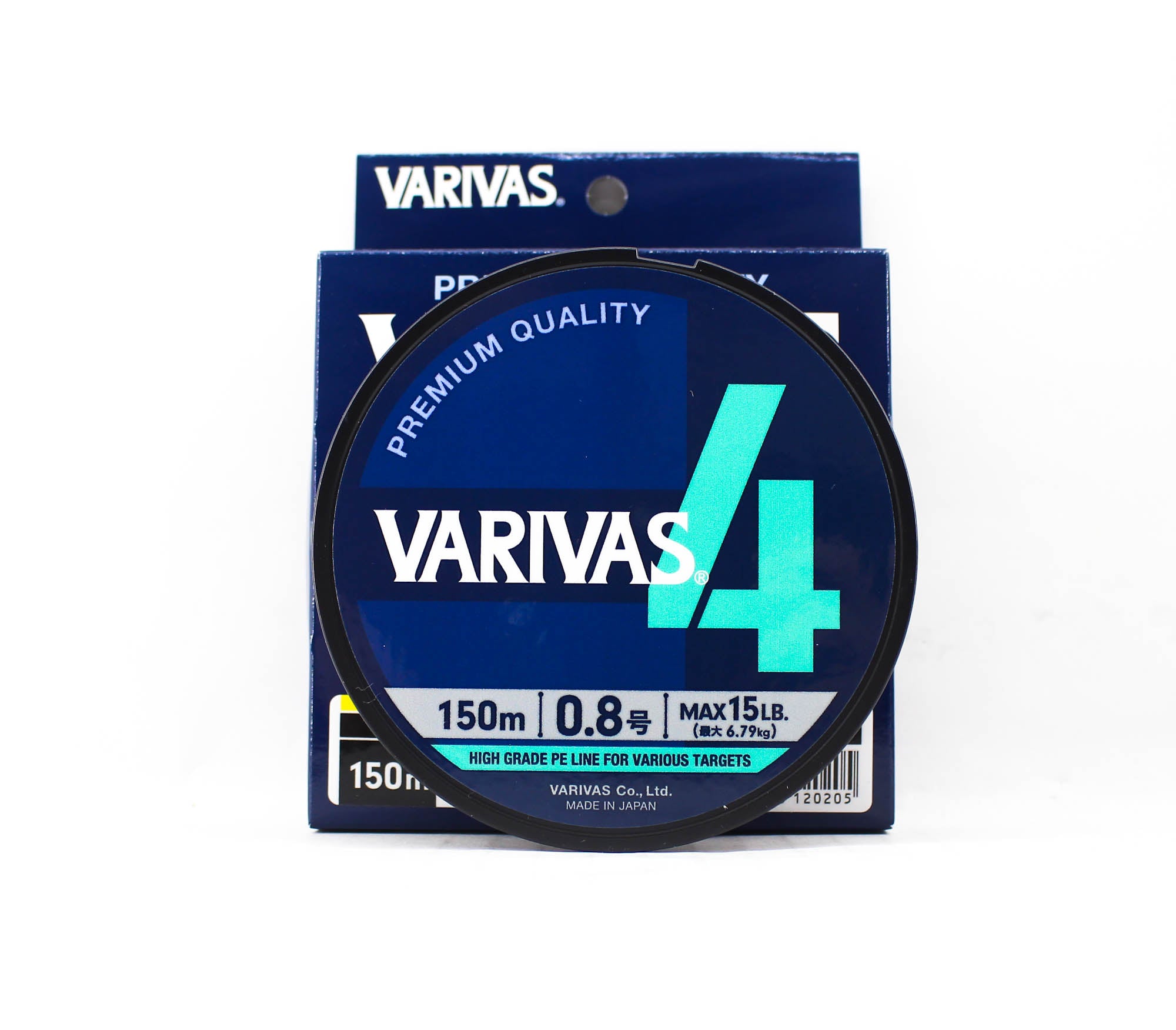 Varivas P.E Line Varivas 4 X4 Multi Color 150m P.E 0.8 Max 15lb (0205)