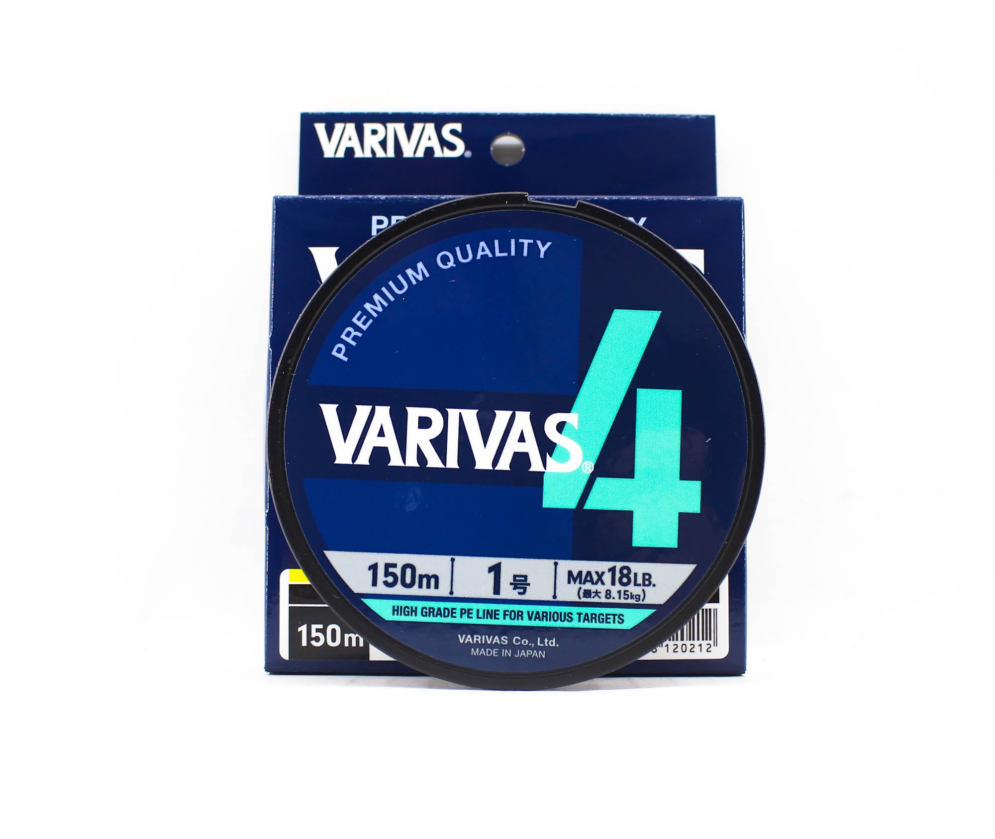Varivas P.E Line Varivas 4 X4 Multi Color 150m P.E 1 Max 18lb (0212)