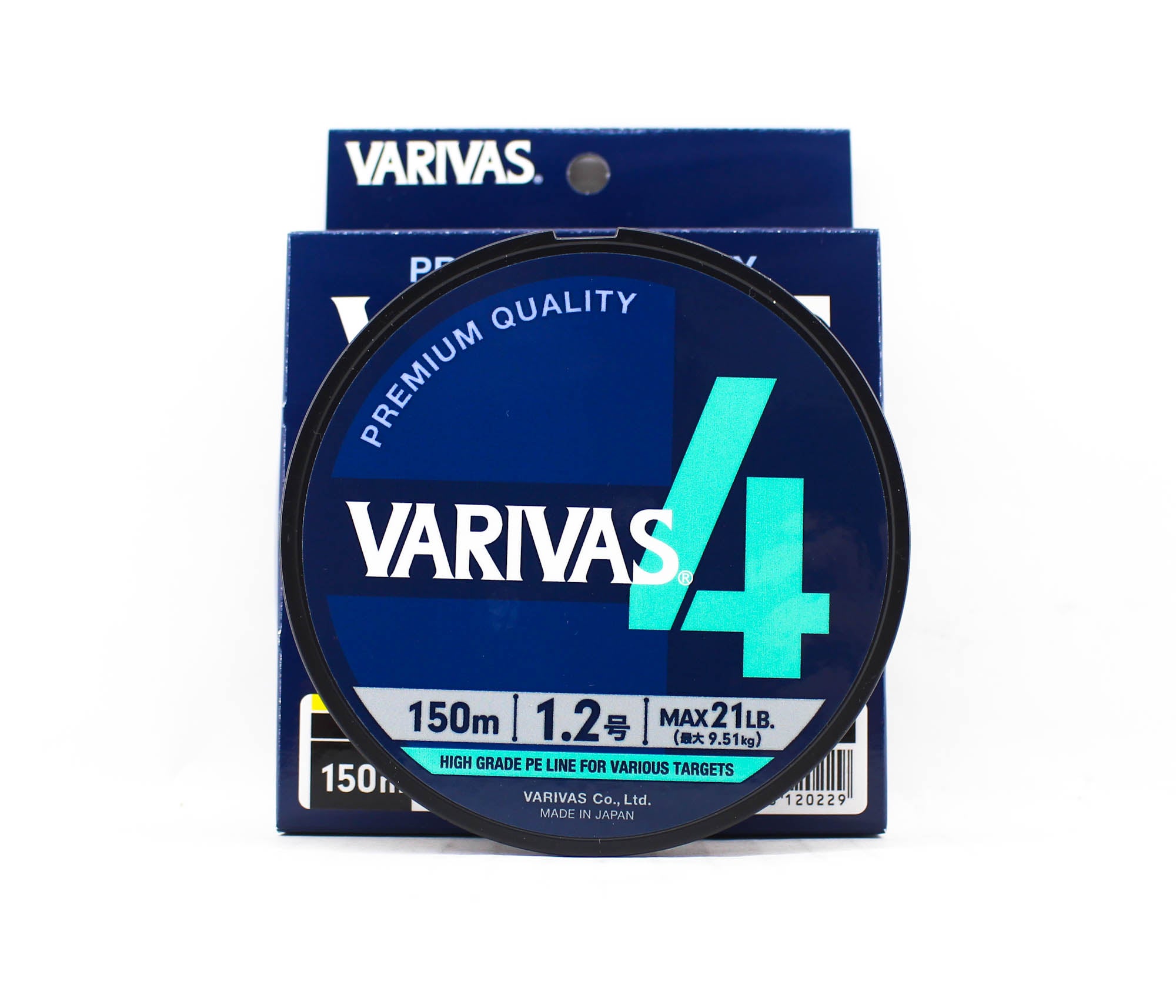 Varivas P.E Line Varivas 4 X4 Multi Color 150m P.E 1.2 Max 21lb (0229)