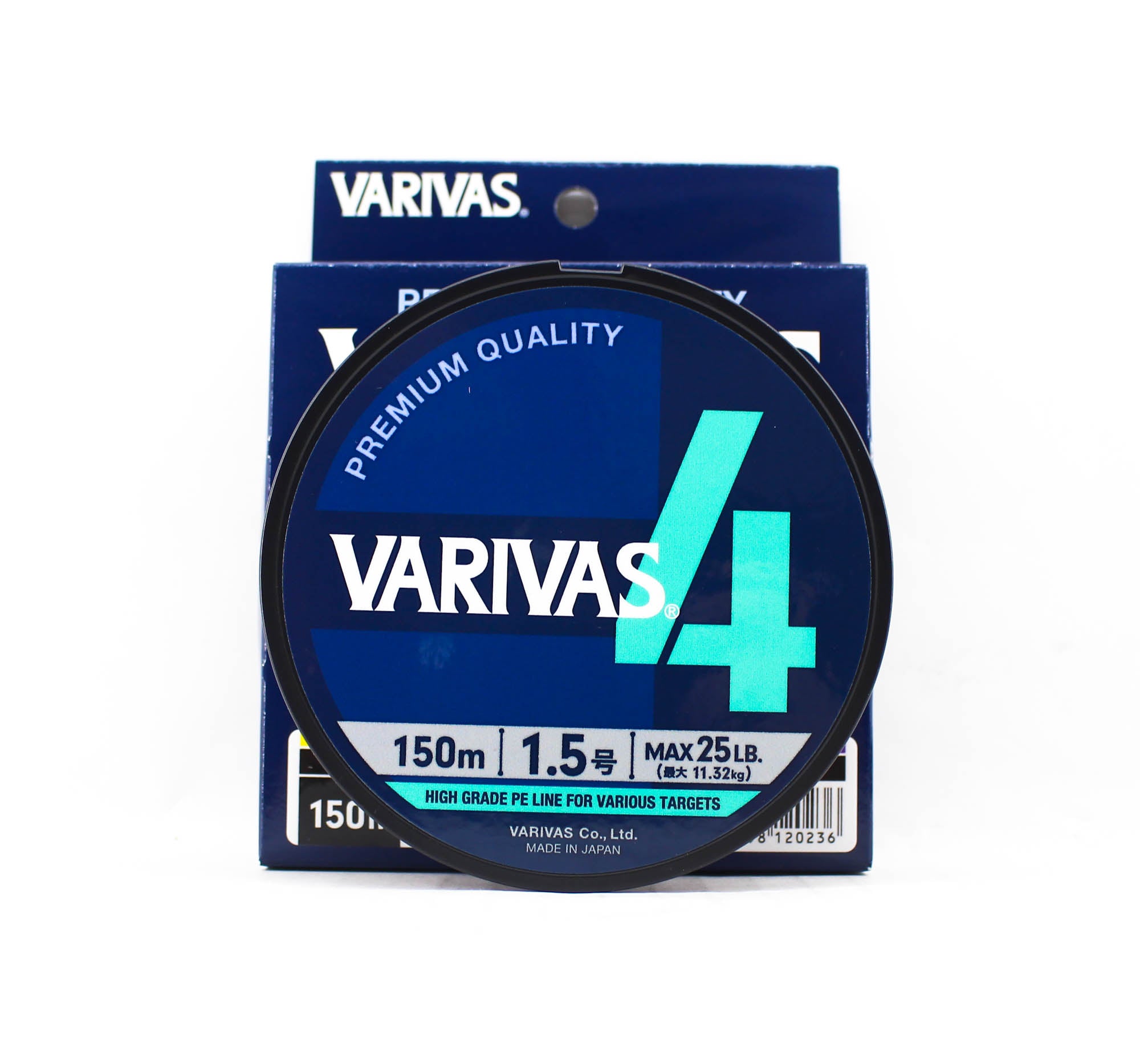 Varivas P.E Line Varivas 4 X4 Multi Color 150m P.E 1.5 Max 25lb (0236)