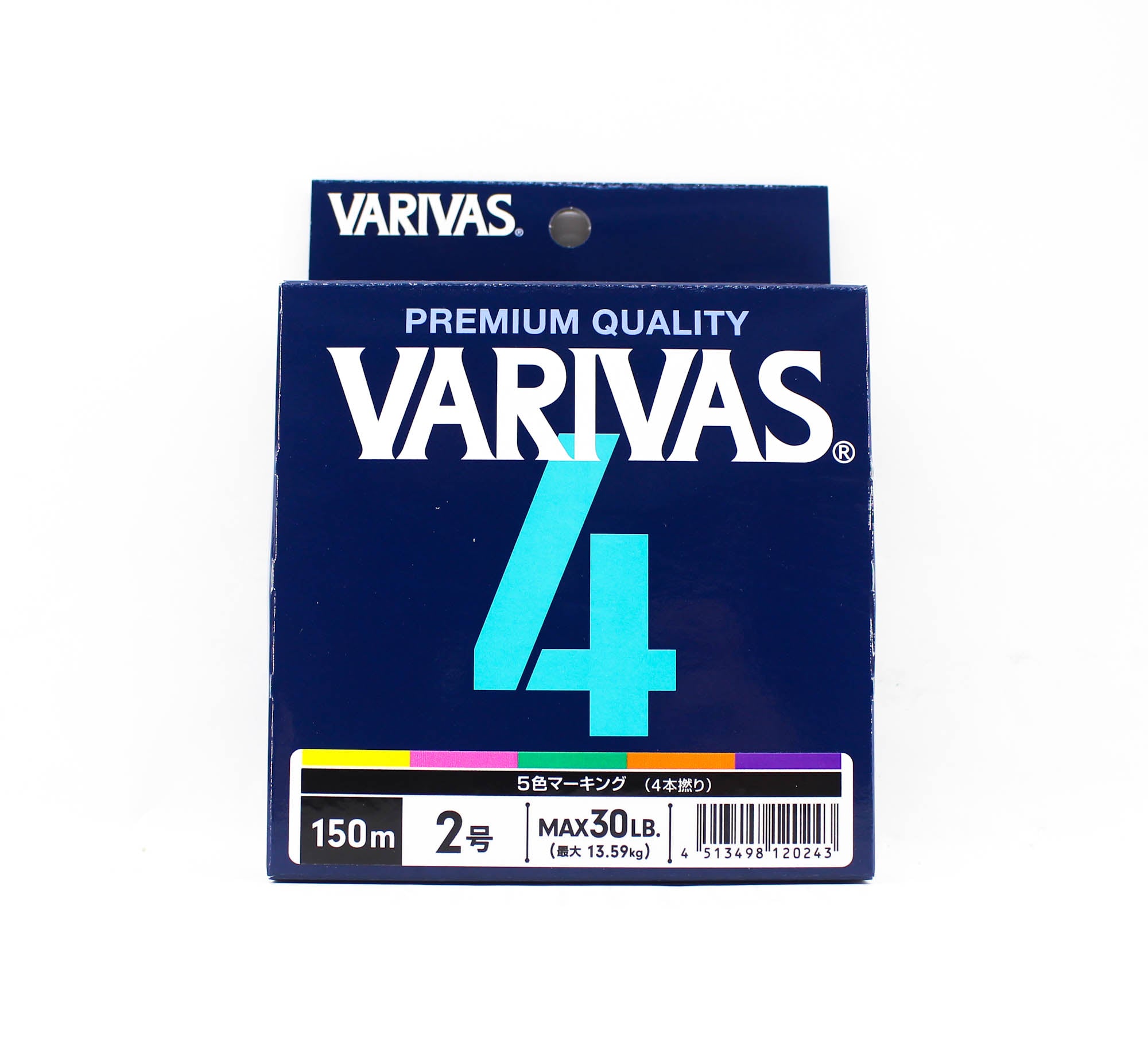 Varivas P.E Line Varivas 4 X4 Multi Color 150m P.E 2 Max 30lb (0243)