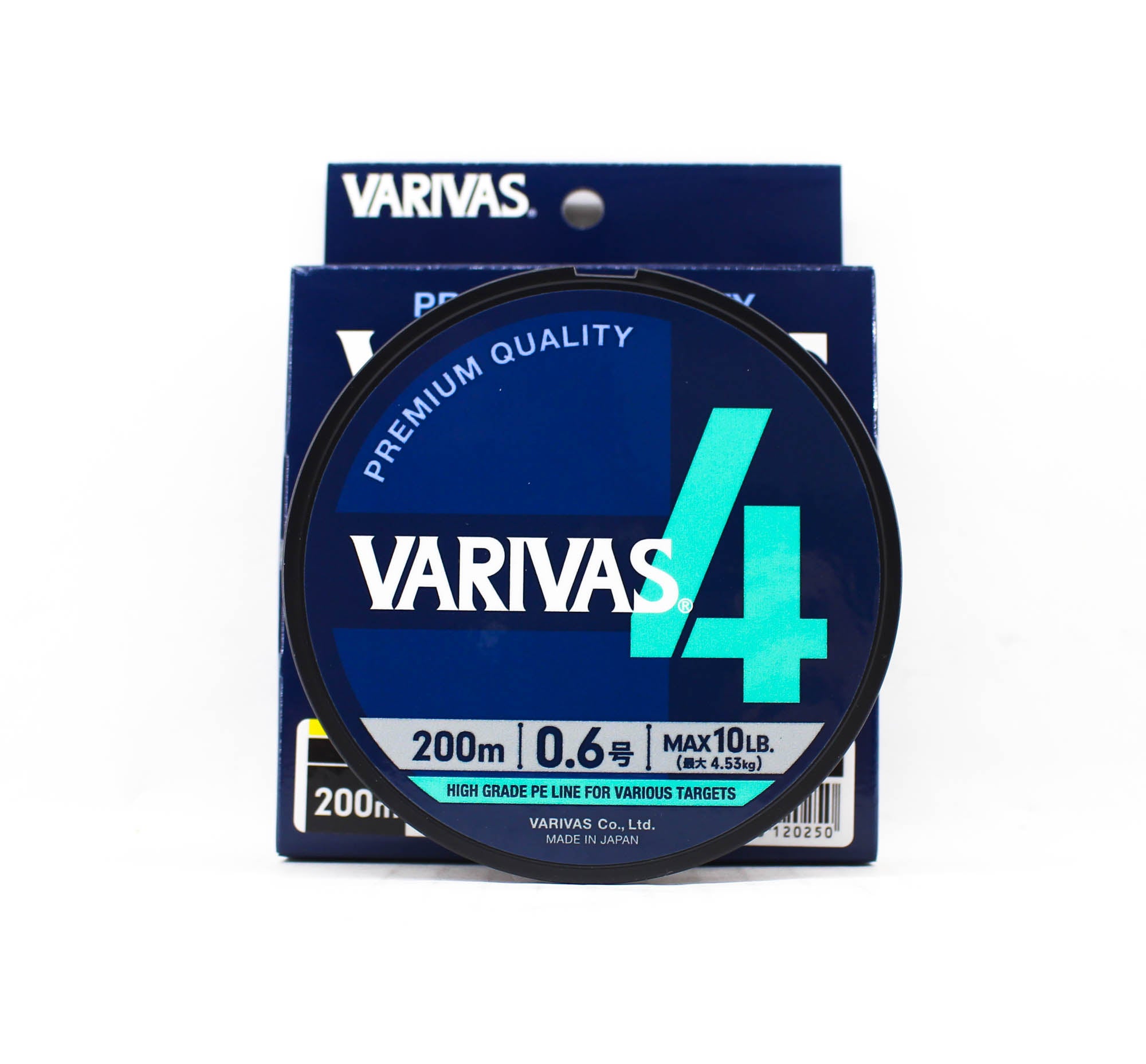 Varivas P.E Line Varivas 4 X4 Multi Color 200m P.E 0.6 Max 10lb (0250)