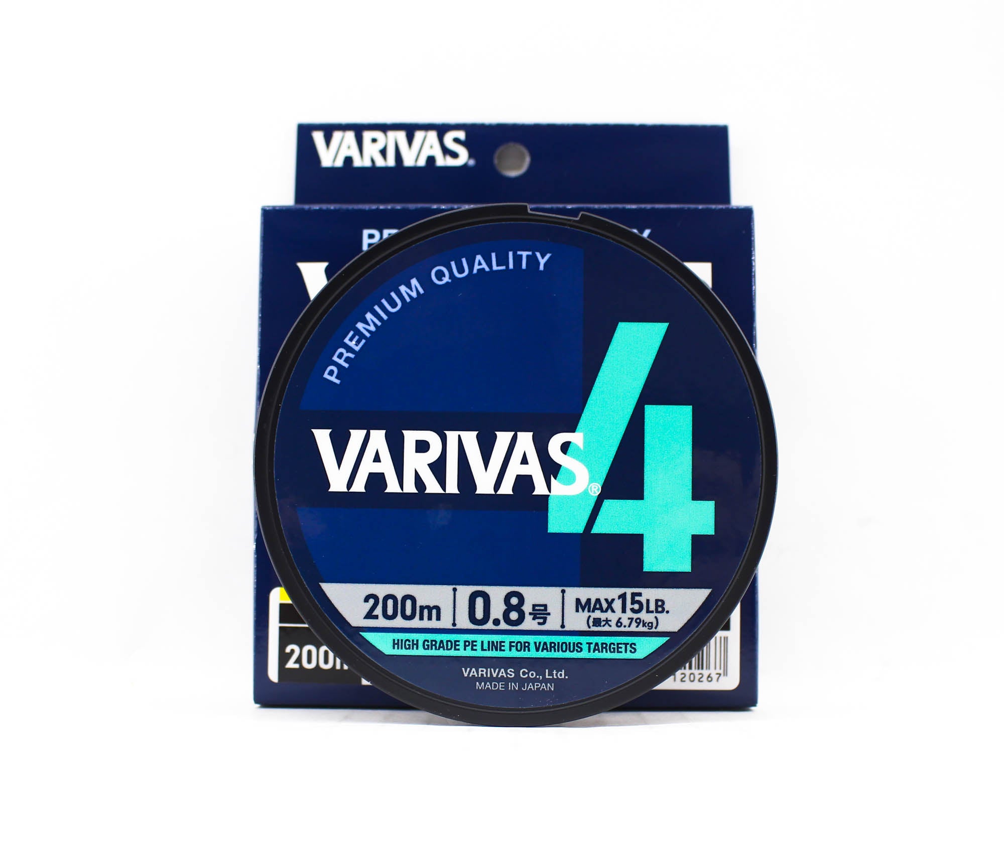 Varivas P.E Line Varivas 4 X4 Multi Color 200m P.E 0.8 Max 15lb (0267)