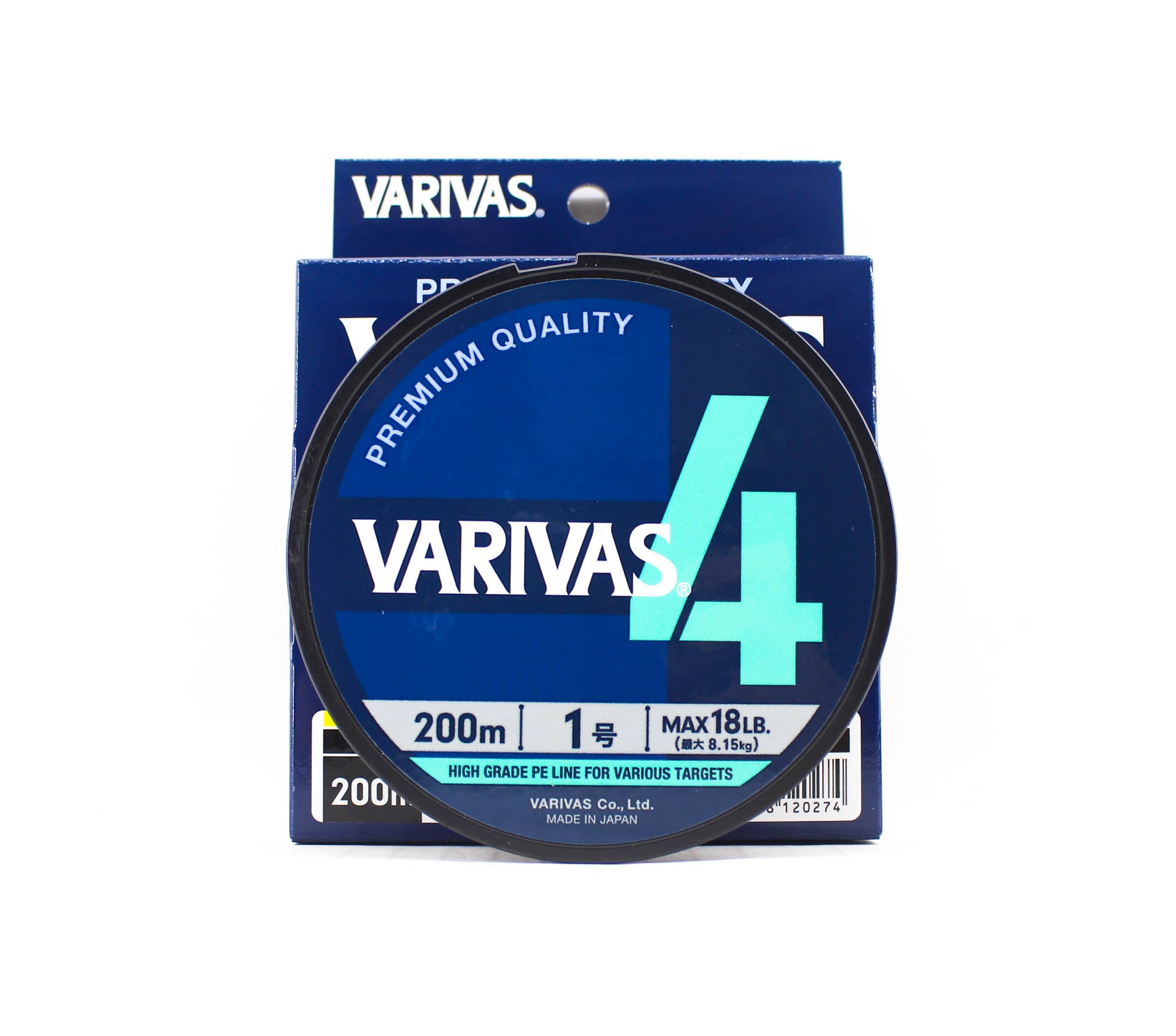 Varivas P.E Line Varivas 4 X4 Multi Color 200m P.E 1 Max 18lb (0274)