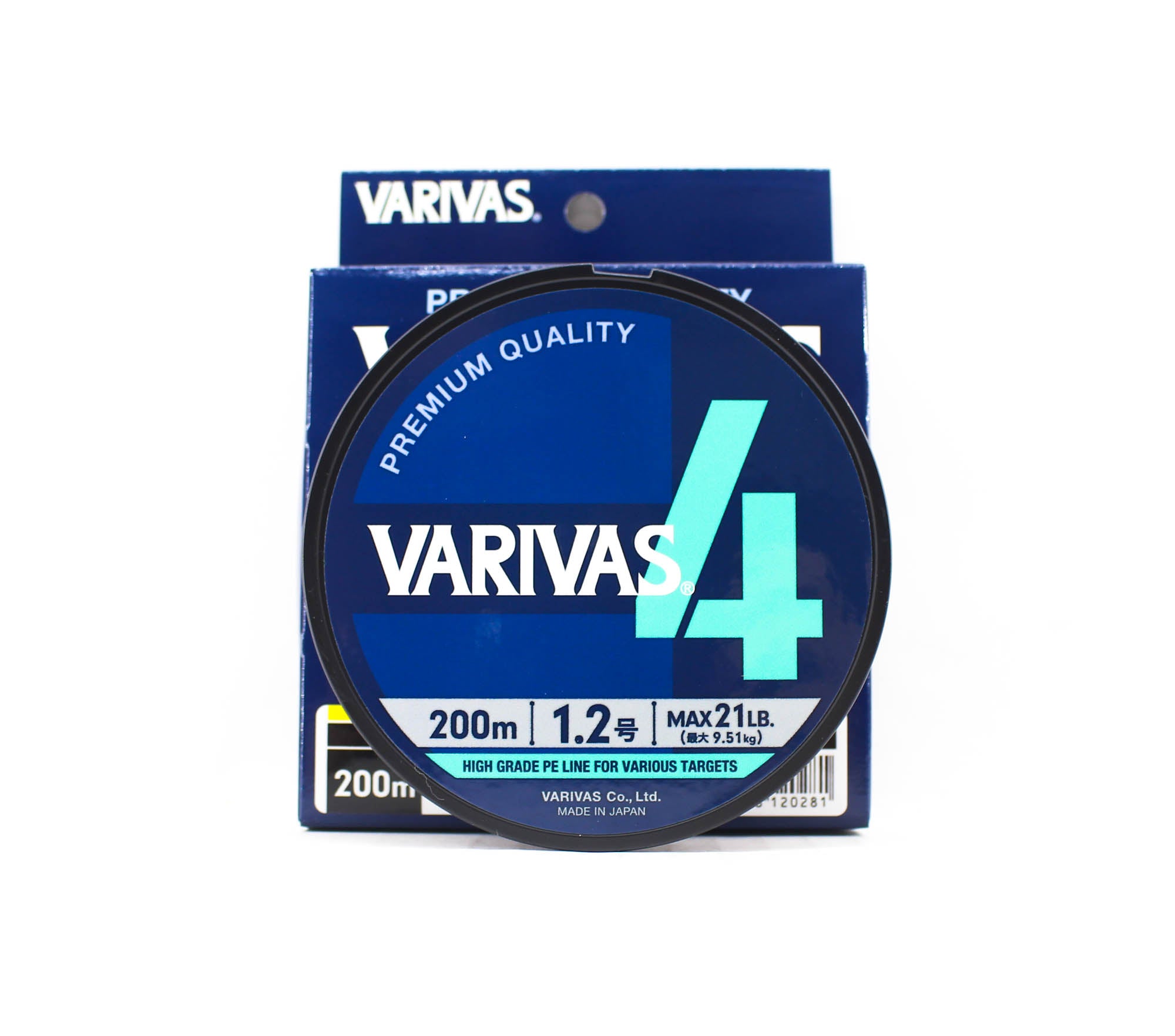 Varivas P.E Line Varivas 4 X4 Multi Color 200m P.E 1.2 Max 21lb (0281)