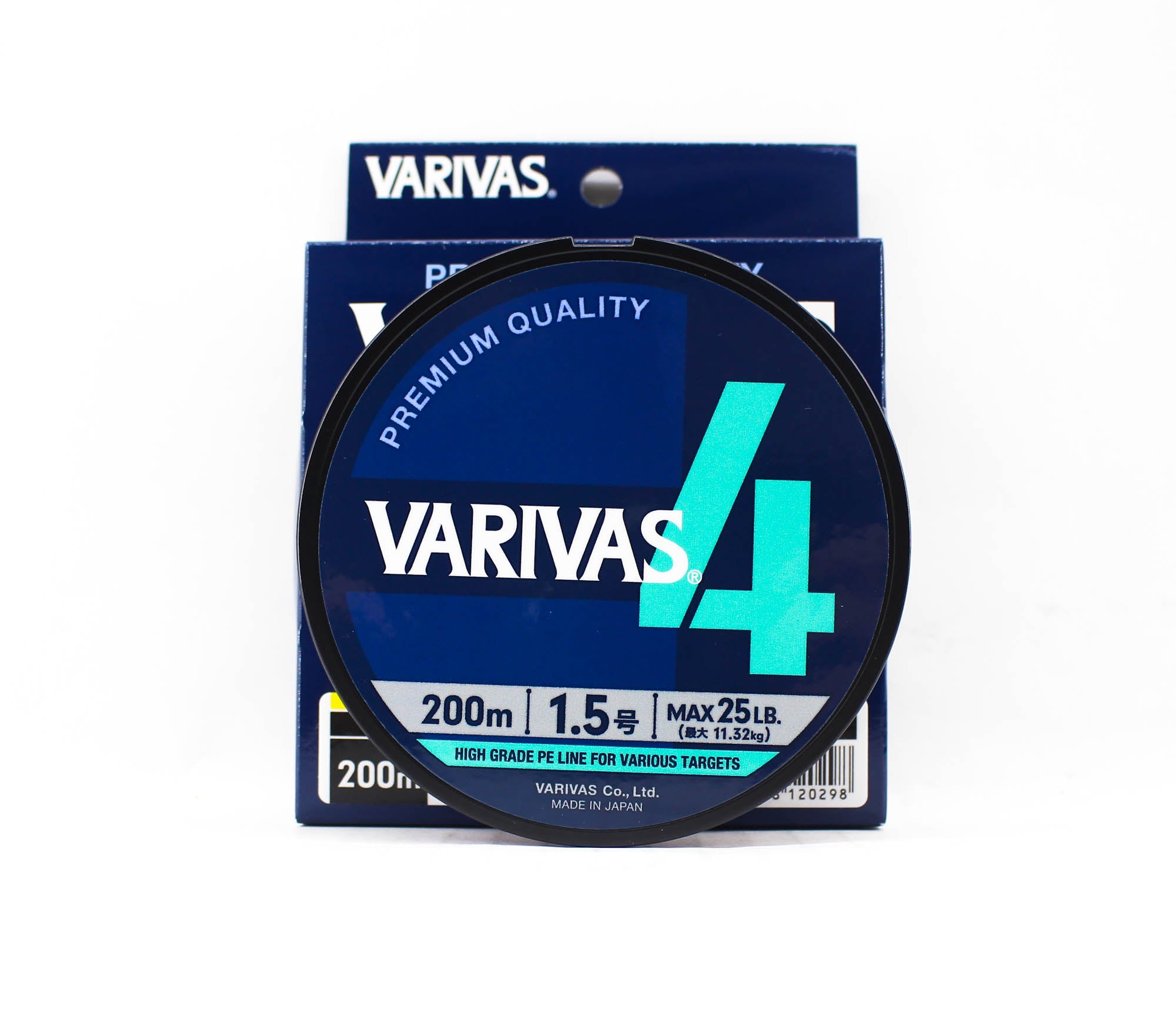 Varivas P.E Line Varivas 4 X4 Multi Color 200m P.E 1.5 Max 25lb (0298)