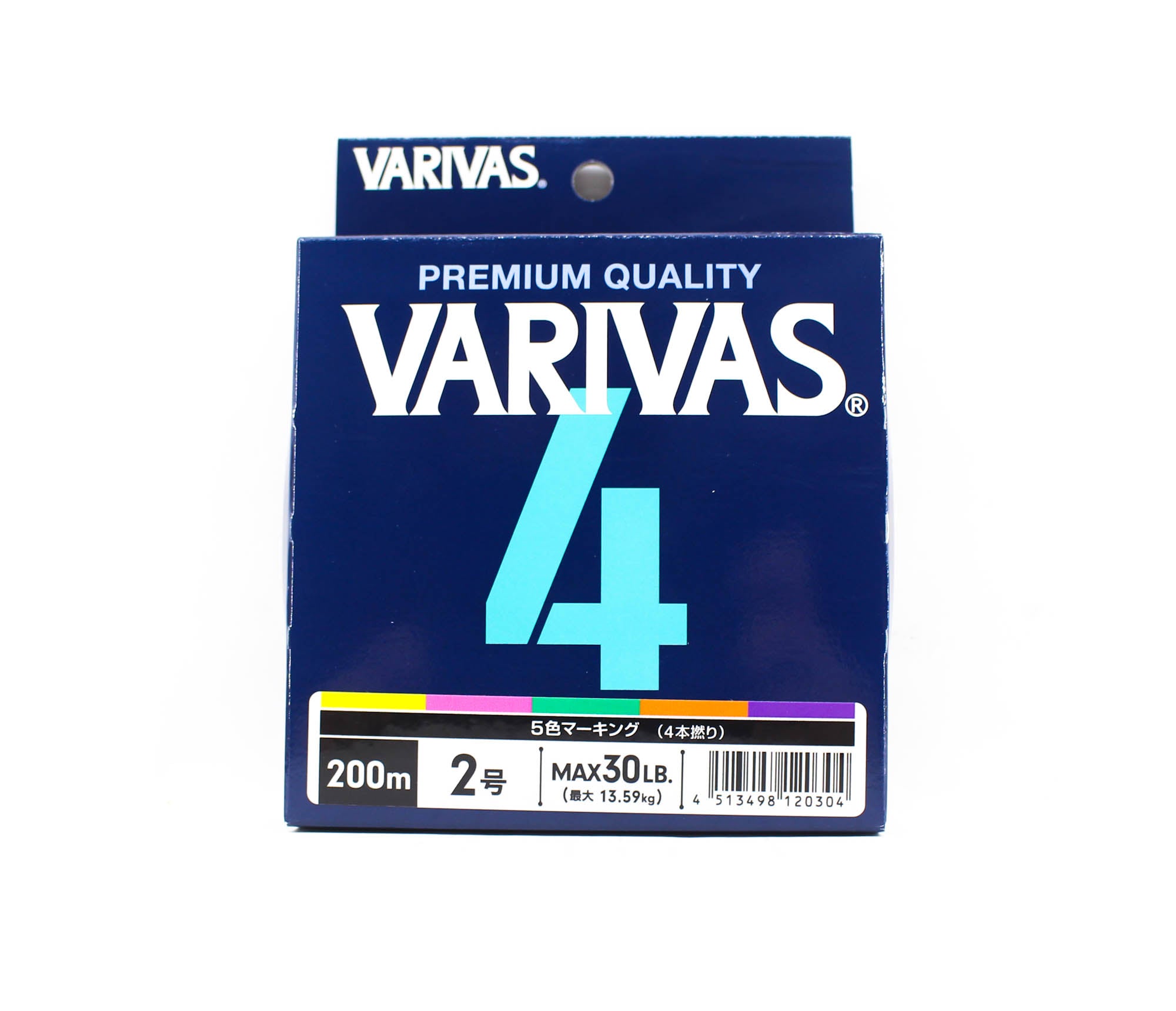 Varivas P.E Line Varivas 4 X4 Multi Color 200m P.E 2 Max 30lb (0304)