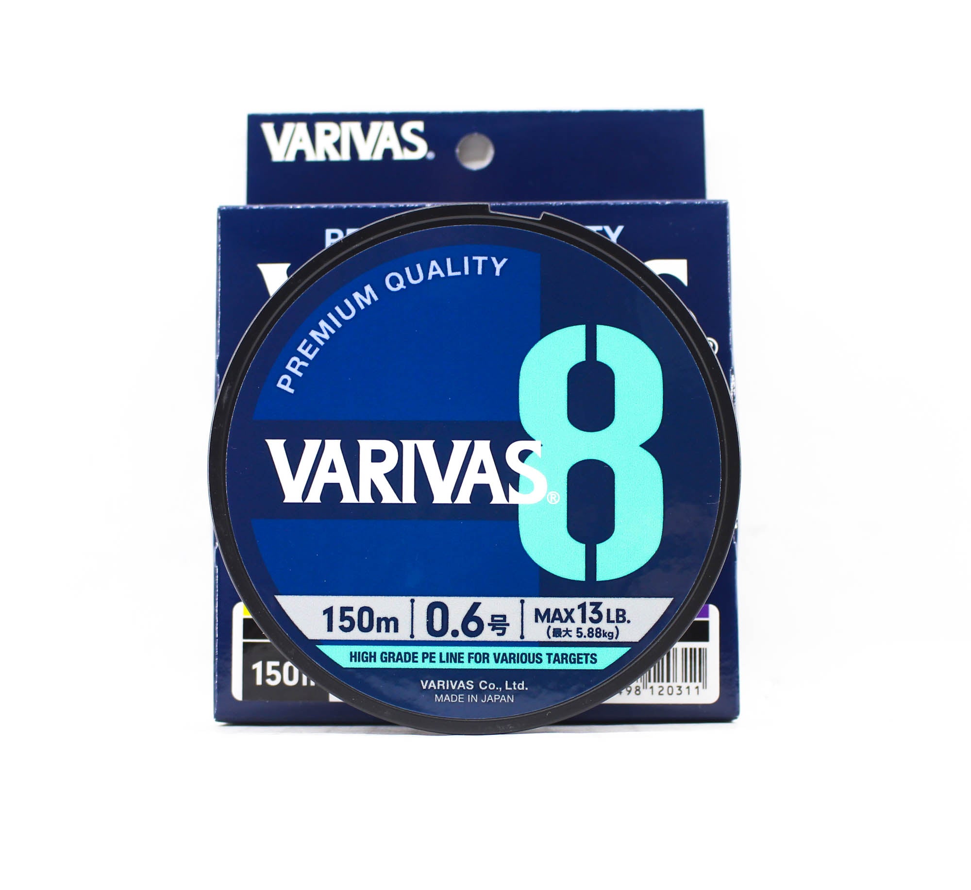 Varivas P.E Line Varivas 8 X8 Multi Color 150m P.E 0.6 Max 13lb (0311)