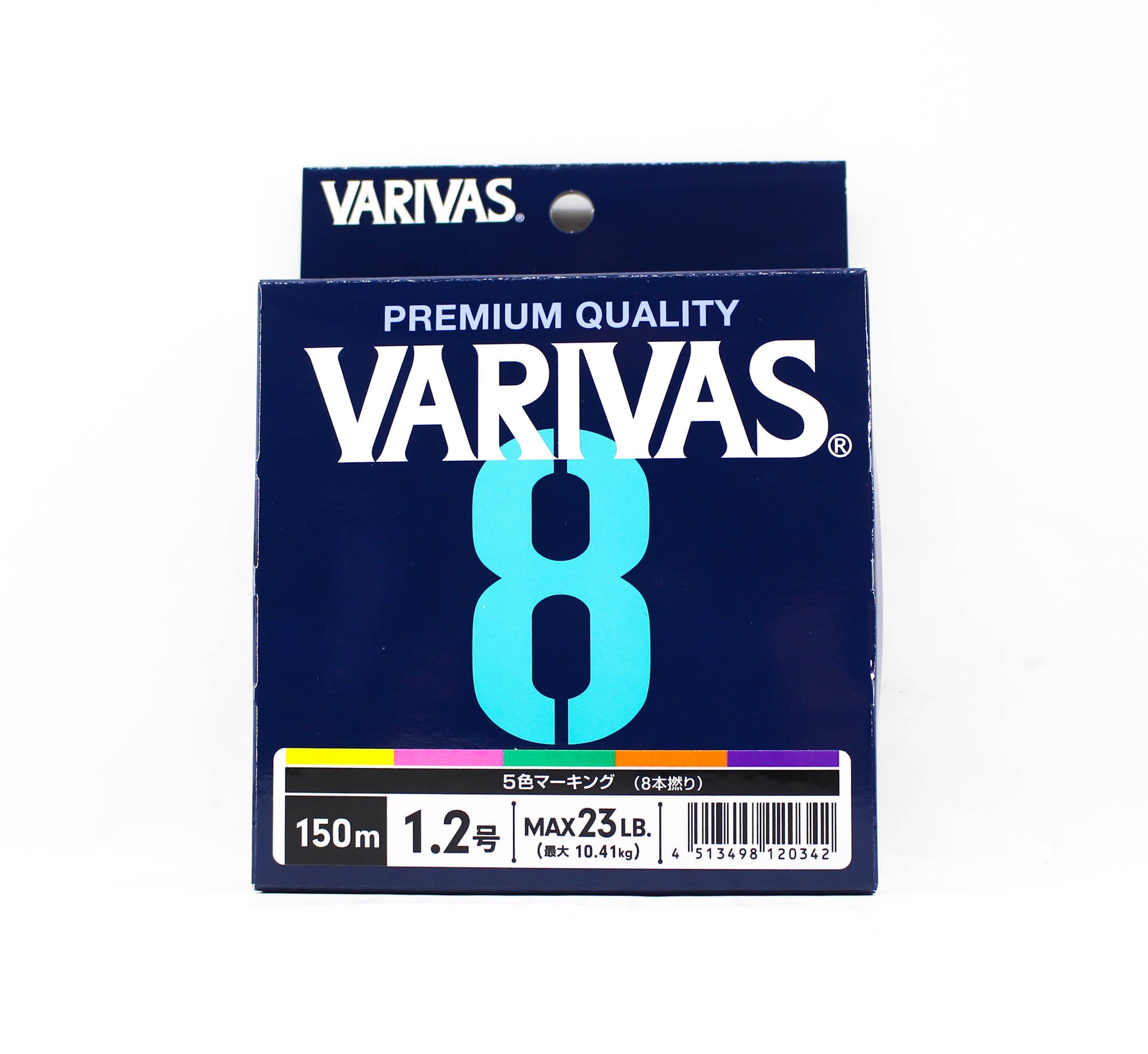 Varivas P.E Line Varivas 8 X8 Multi Color 150m P.E 1.2 Max 23lb (0342)