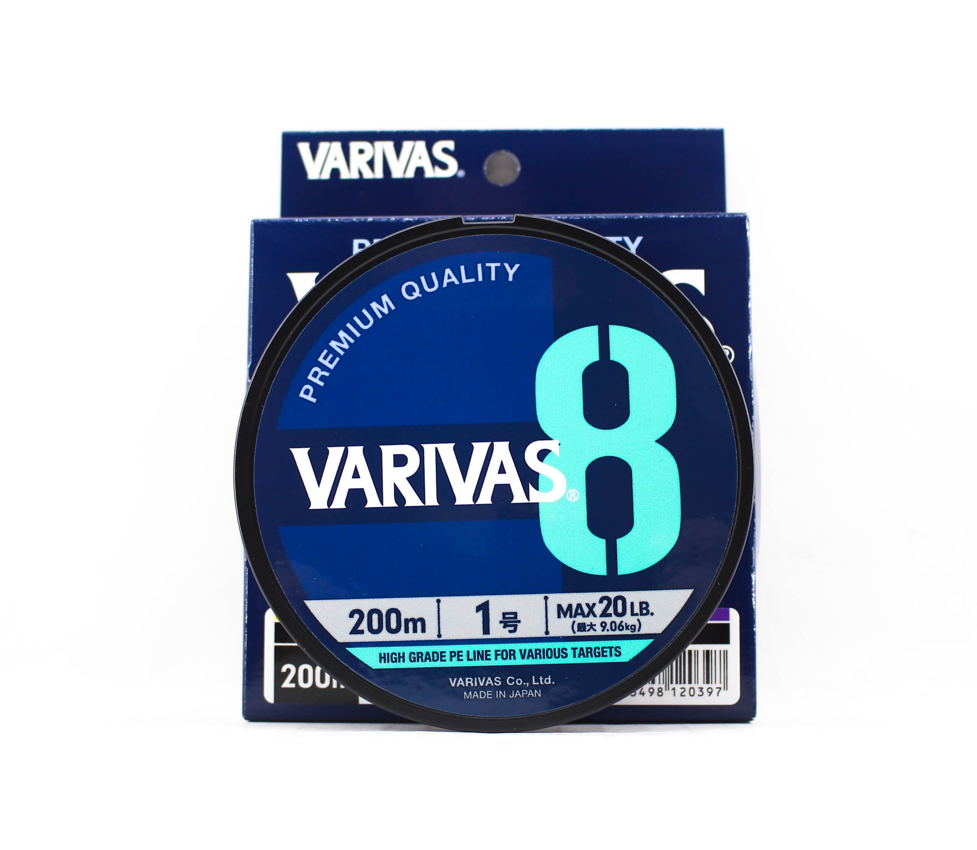 Varivas P.E Line Varivas 8 X8 Multi Color 200m P.E 1 Max 20lb (0397)