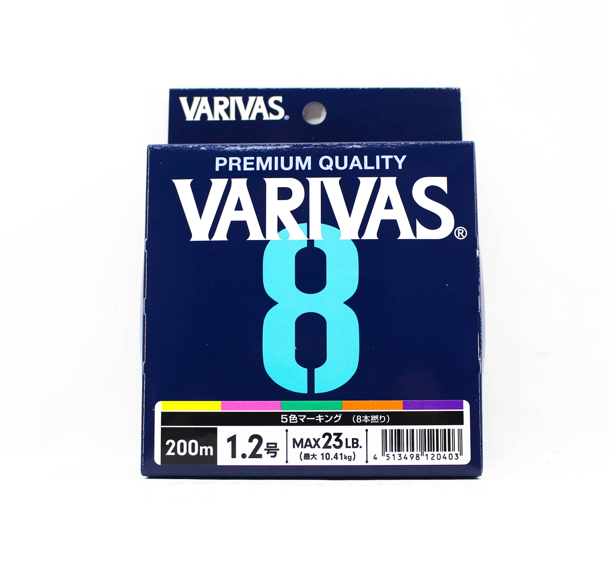 Varivas P.E Line Varivas 8 X8 Multi Color 200m P.E 1.2 Max 23lb (0403)