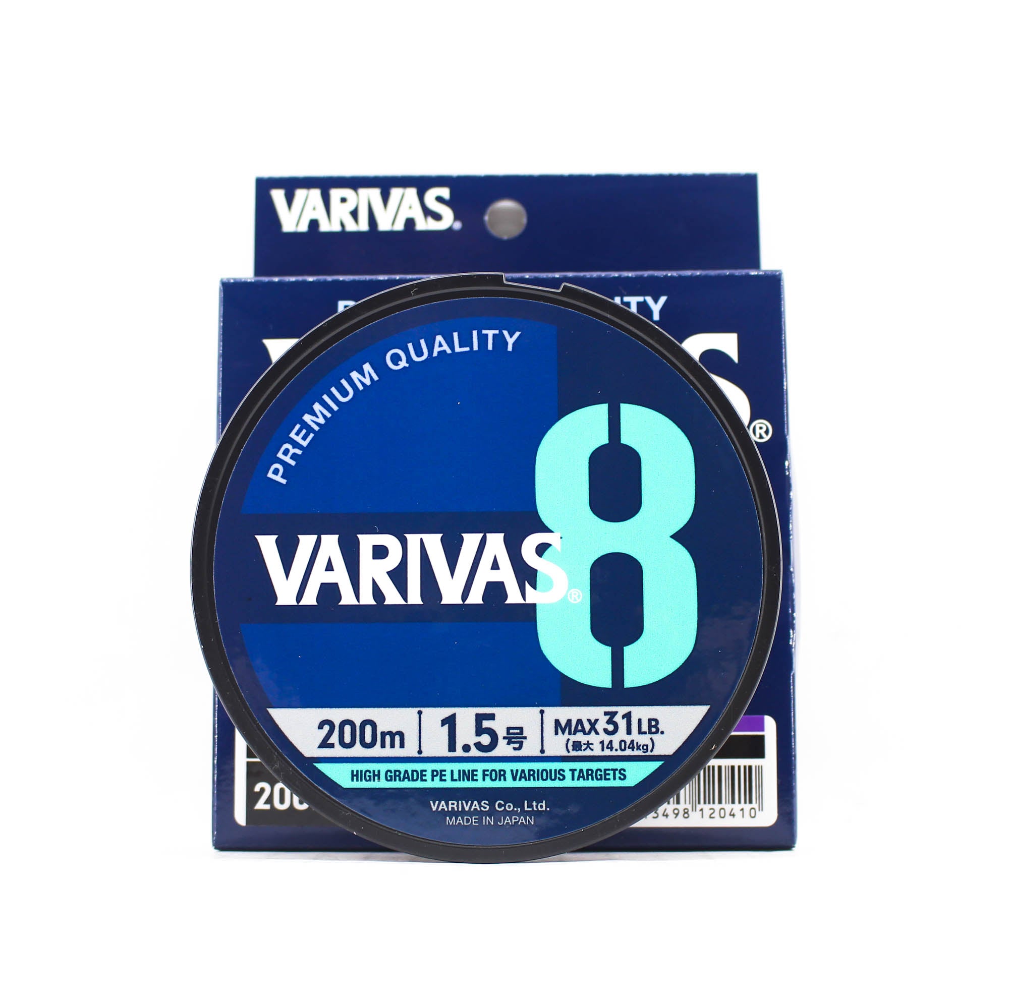 Varivas P.E Line Varivas 8 X8 Multi Color 200m P.E 1.5 Max 31lb (0410)