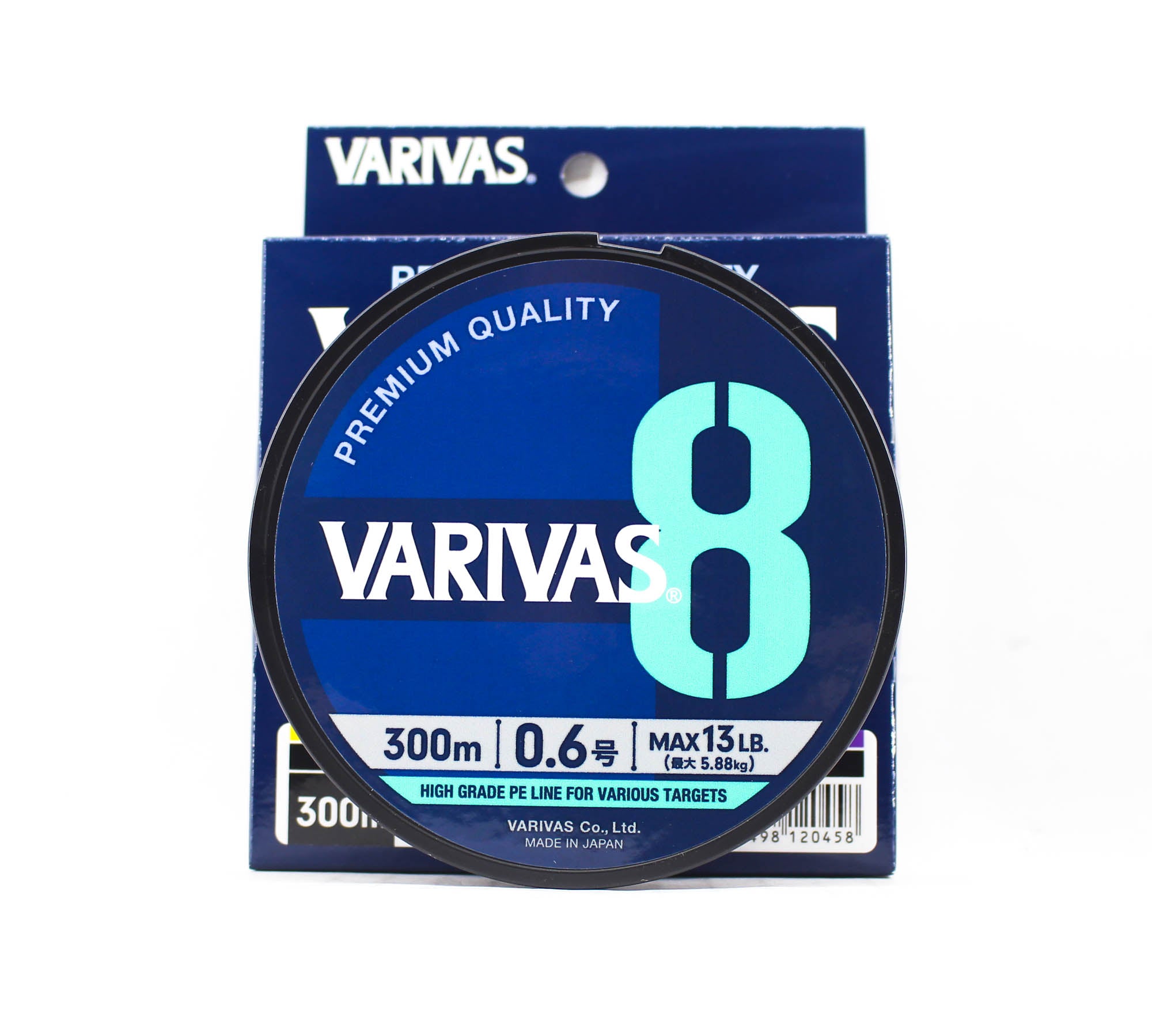 Varivas P.E Line Varivas 8 X8 Multi Color 300m P.E 0.6 Max 13lb (0458)