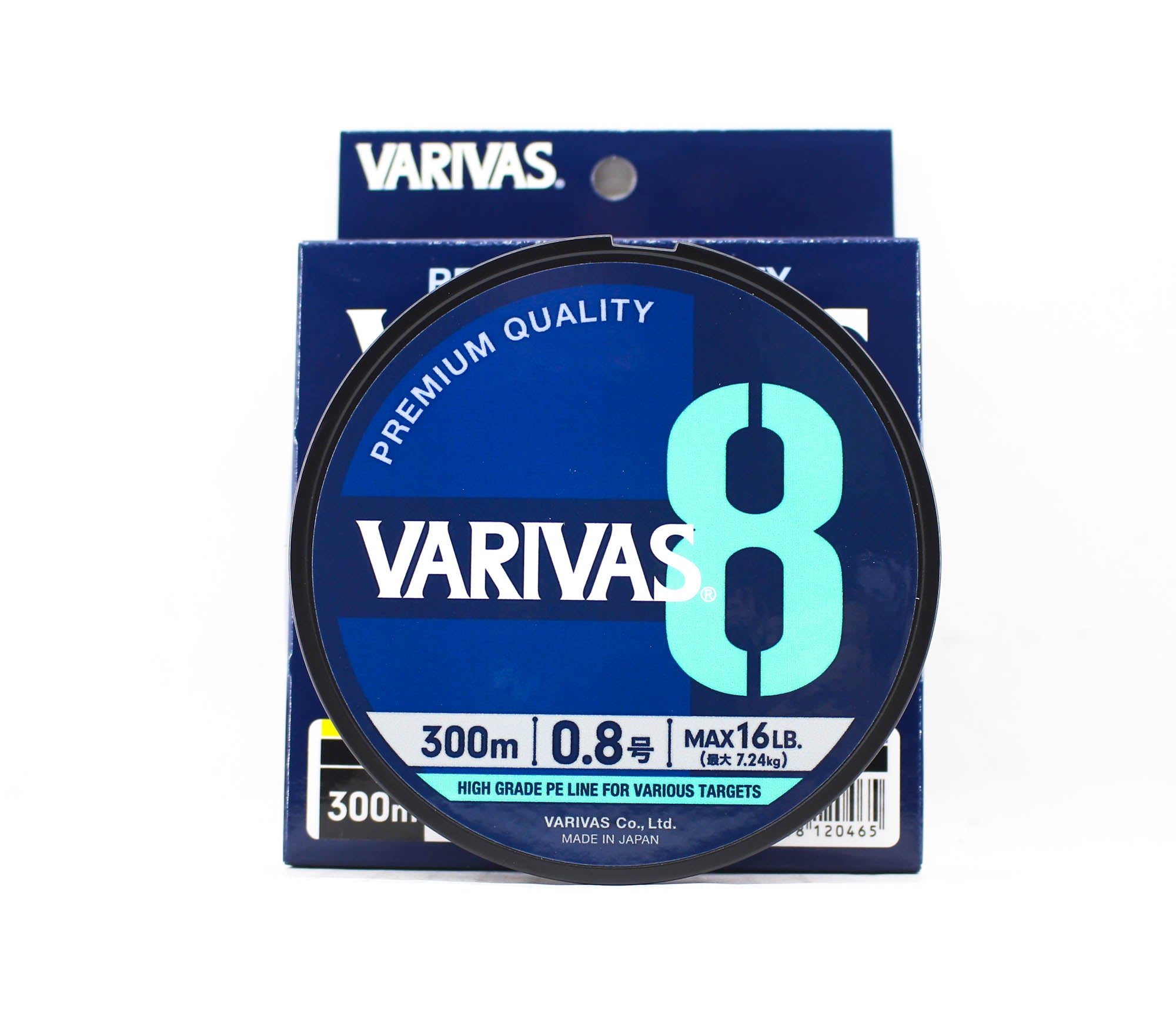Varivas P.E Line Varivas 8 X8 Multi Color 300m P.E 0.8 Max 16lb (0465)