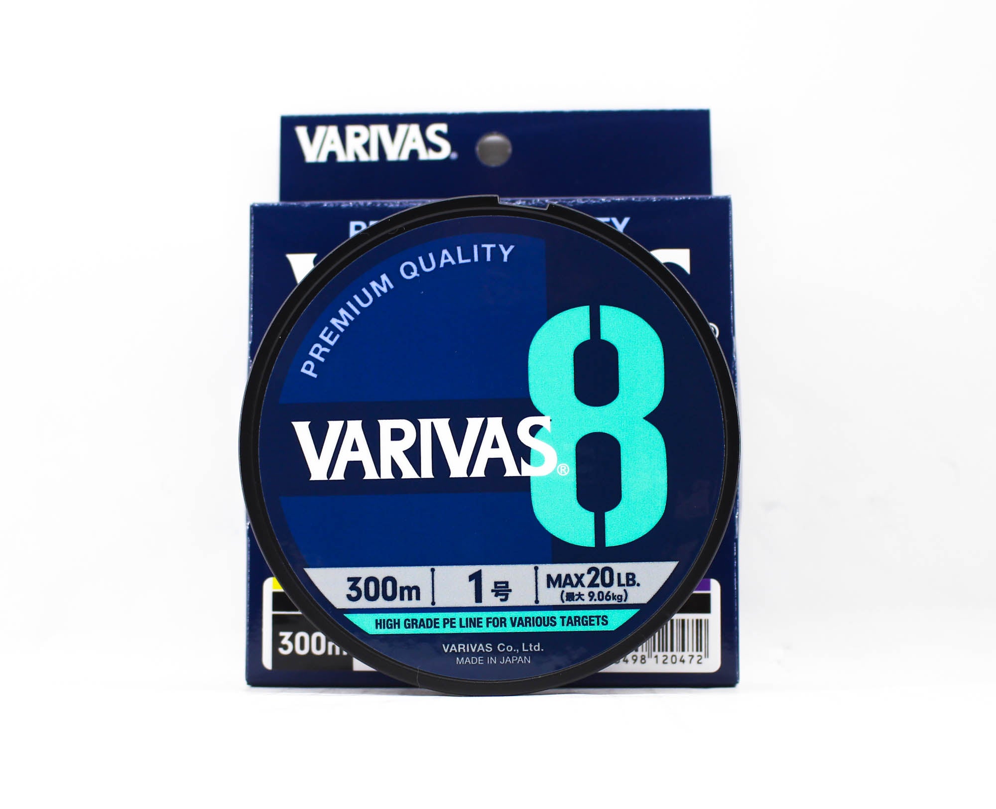 Varivas P.E Line Varivas 8 X8 Multi Color 300m P.E 1 Max 20lb (0472)