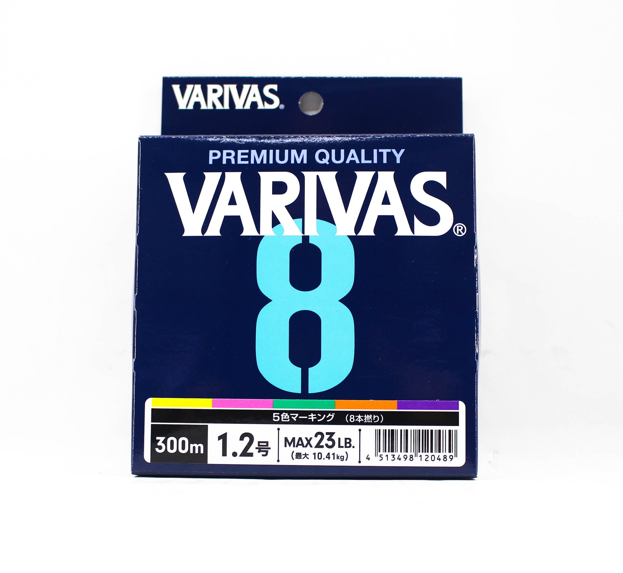 Varivas P.E Line Varivas 8 X8 Multi Color 300m P.E 1.2 Max 23lb (0489)