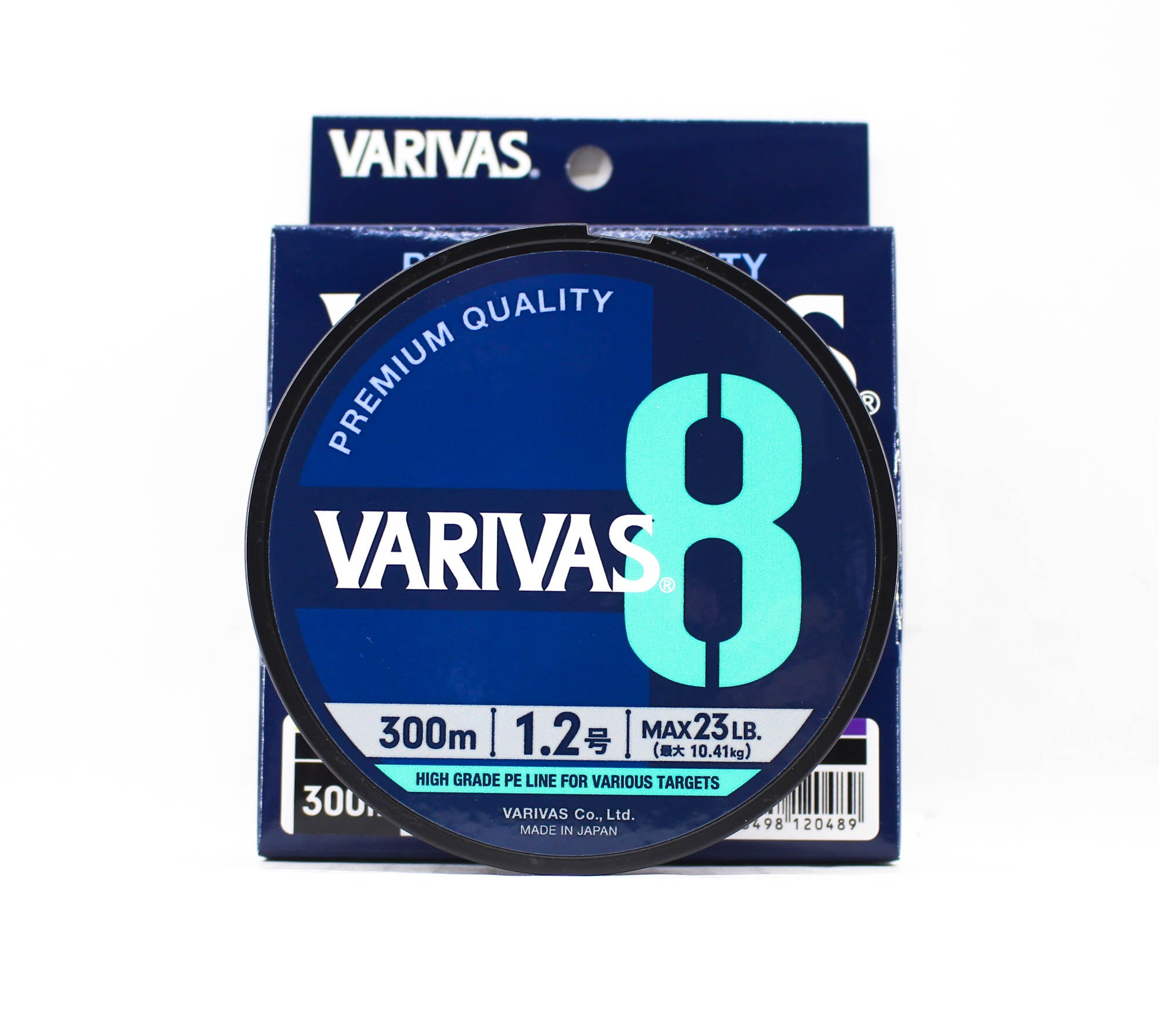 Varivas P.E Line Varivas 8 X8 Multi Color 300m P.E 1.2 Max 23lb (0489)