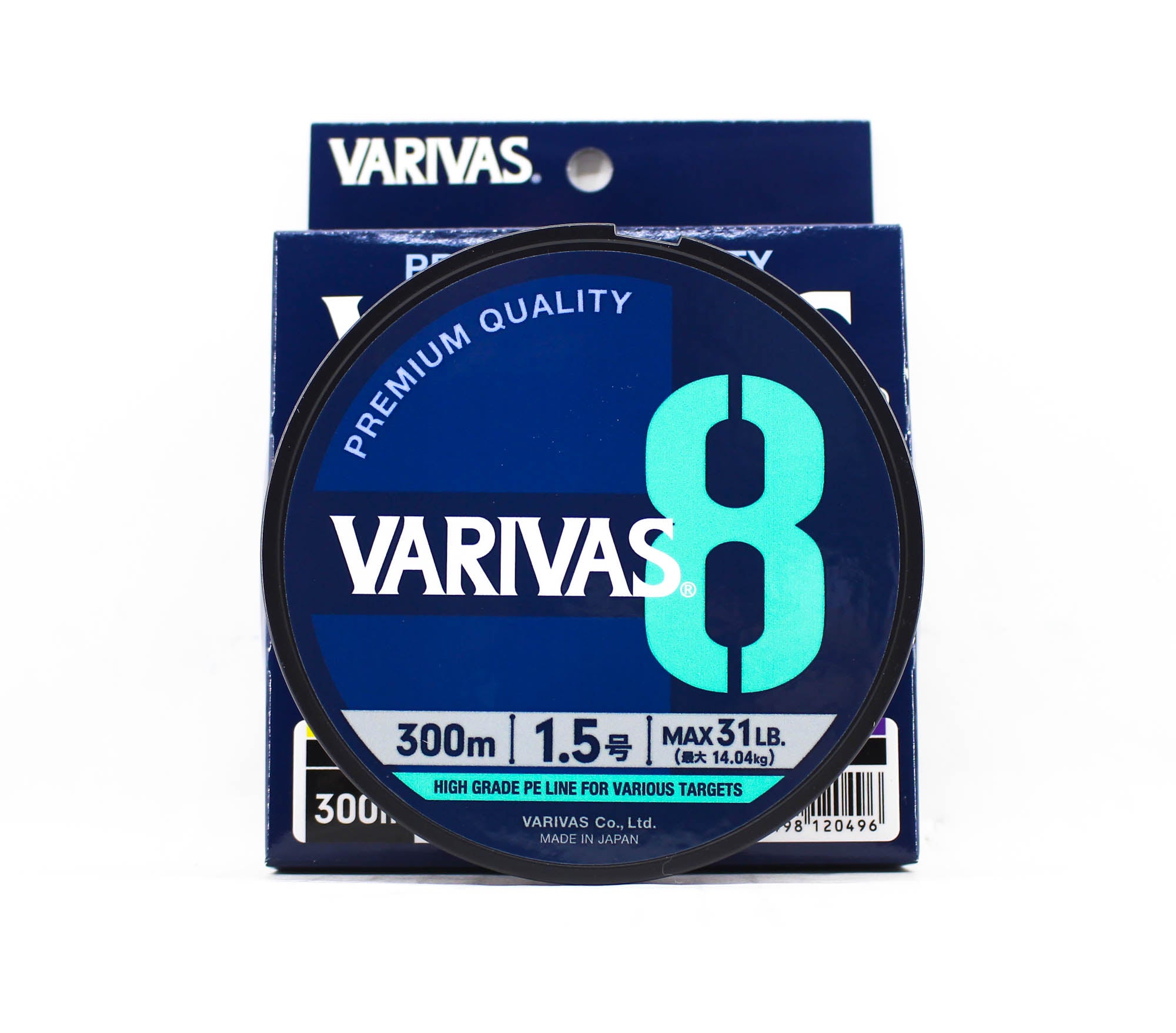 Varivas P.E Line Varivas 8 X8 Multi Color 300m P.E 1.5 Max 31lb (0496)