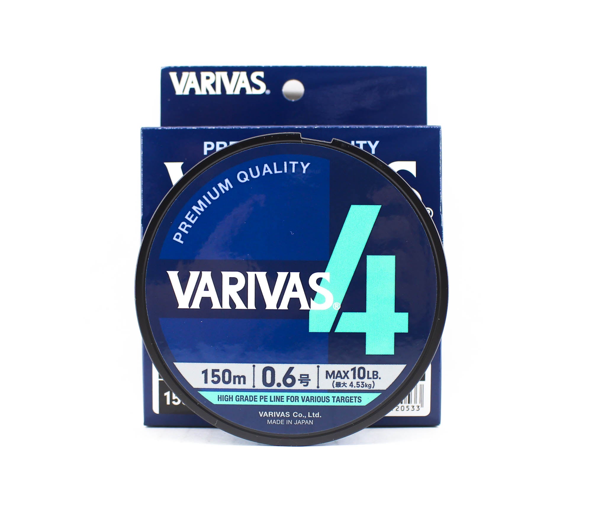 Varivas P.E Line Varivas 4 X4 Blue 150m P.E 0.6 Max 10lb (0533)