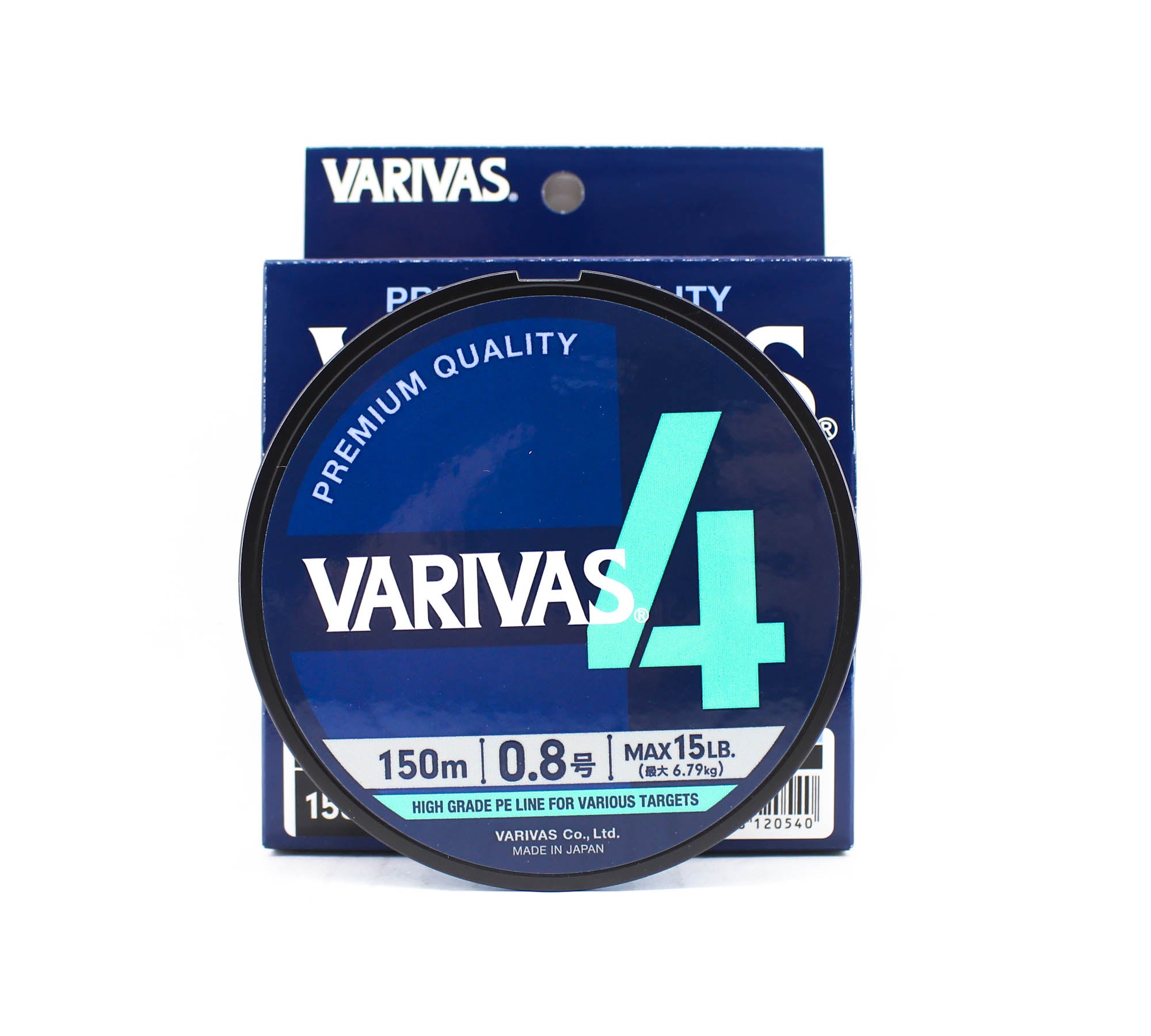 Varivas P.E Line Varivas 4 X4 Blue 150m P.E 0.8 Max 15lb (0540)