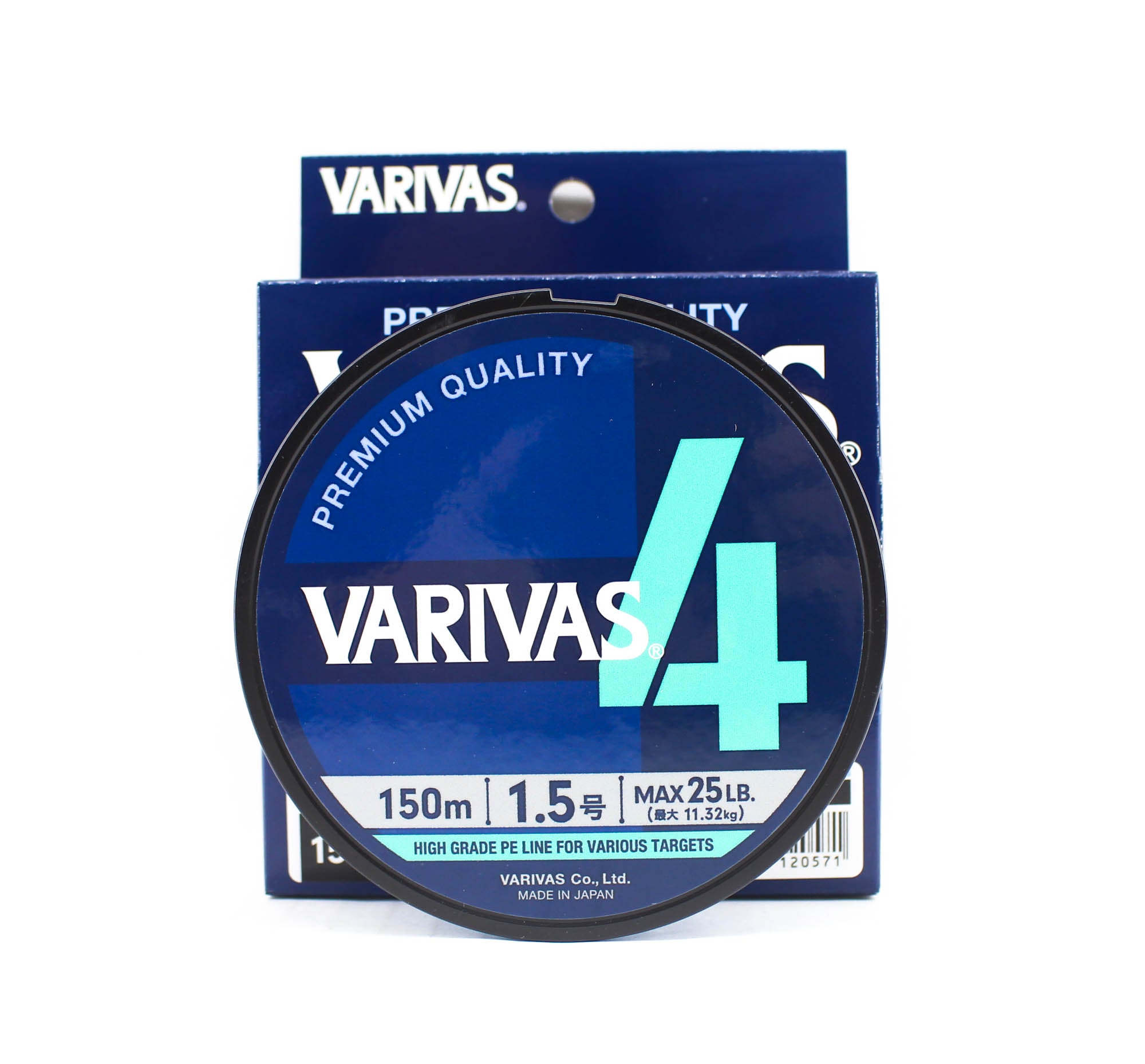 Varivas P.E Line Varivas 4 X4 Blue 150m P.E 1.5 Max 25lb (0571)