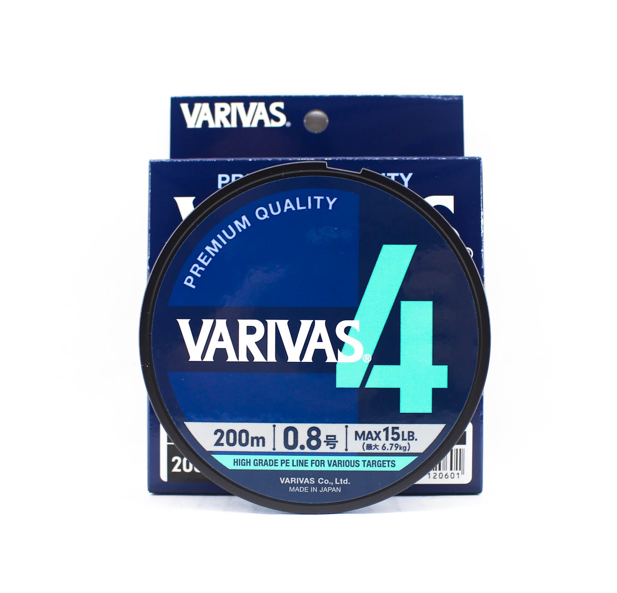 Varivas P.E Line Varivas 4 X4 Blue 200m P.E 0.8 Max 15lb (0601)