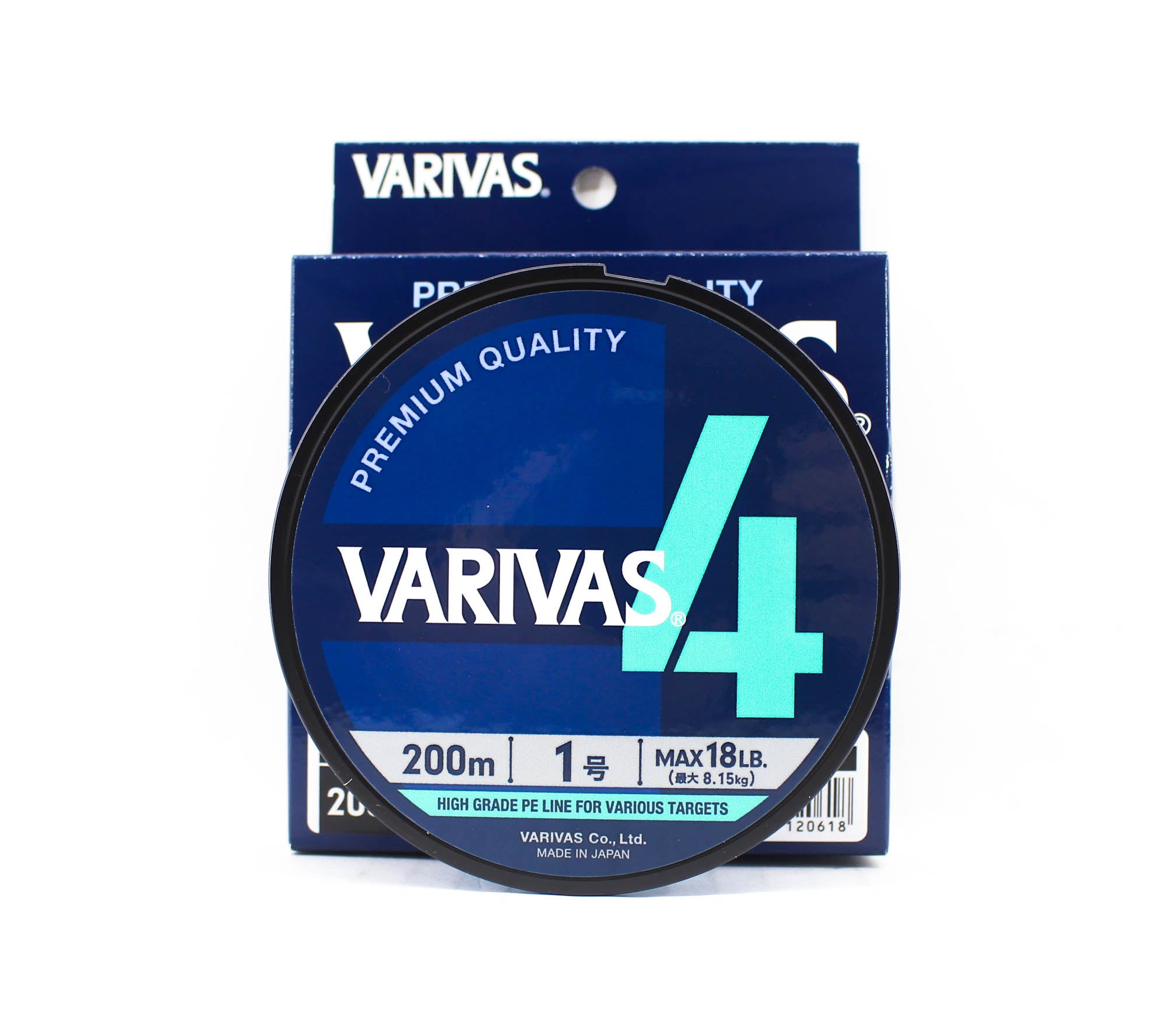 Varivas P.E Line Varivas 4 X4 Blue 200m P.E 1 Max 18lb (0618)