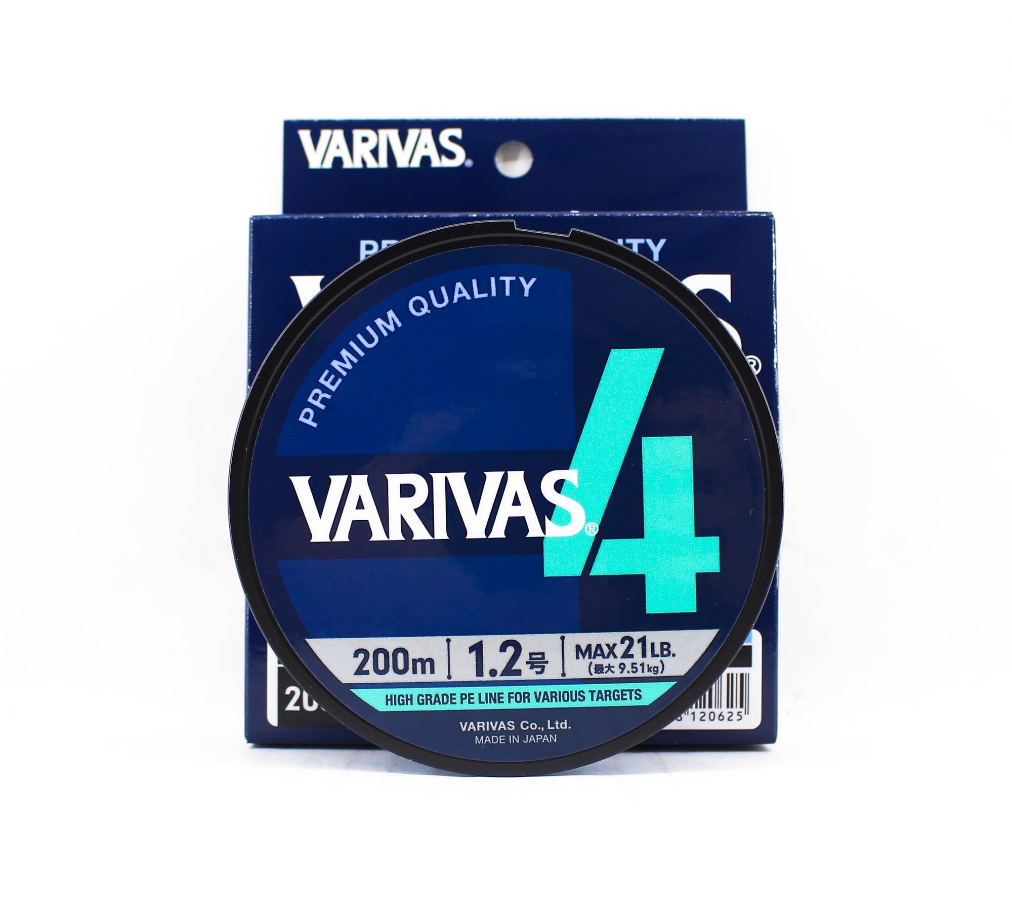 Varivas P.E Line Varivas 4 X4 Blue 200m P.E 1.2 Max 21lb (0625)