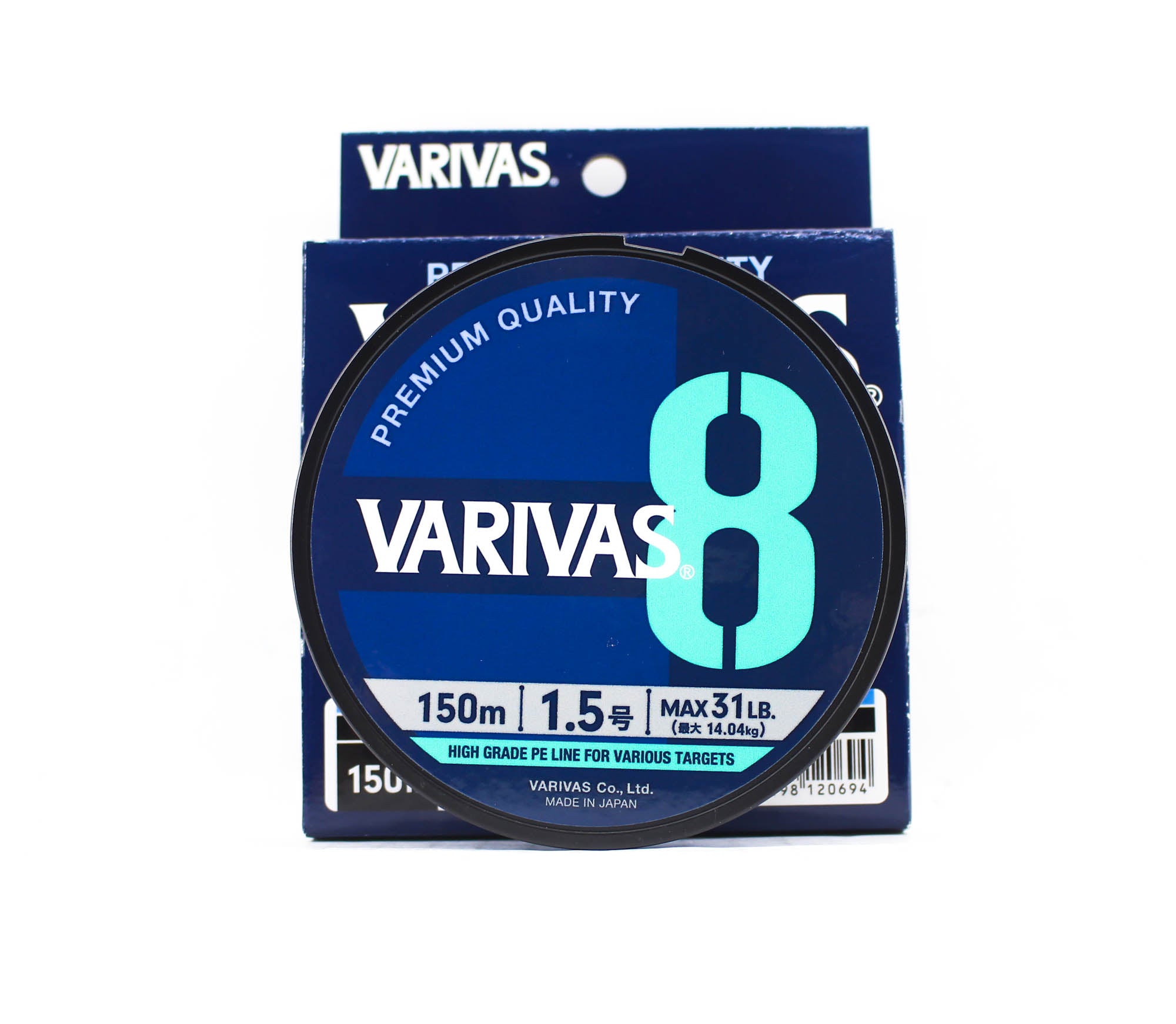 Varivas P.E Line Varivas 8 X8 Blue 150m P.E 1.5 Max 31lb (0694)
