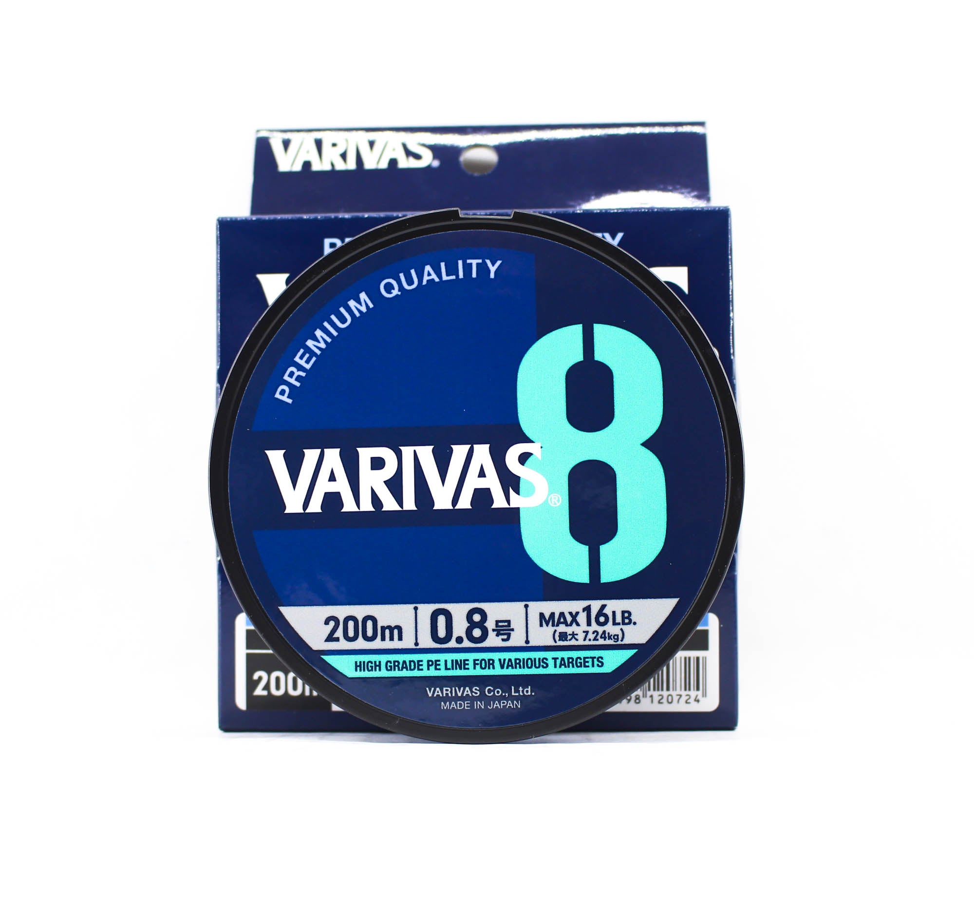 Varivas P.E Line Varivas 8 X8 Blue 200m P.E 0.8 Max 16lb (0724)